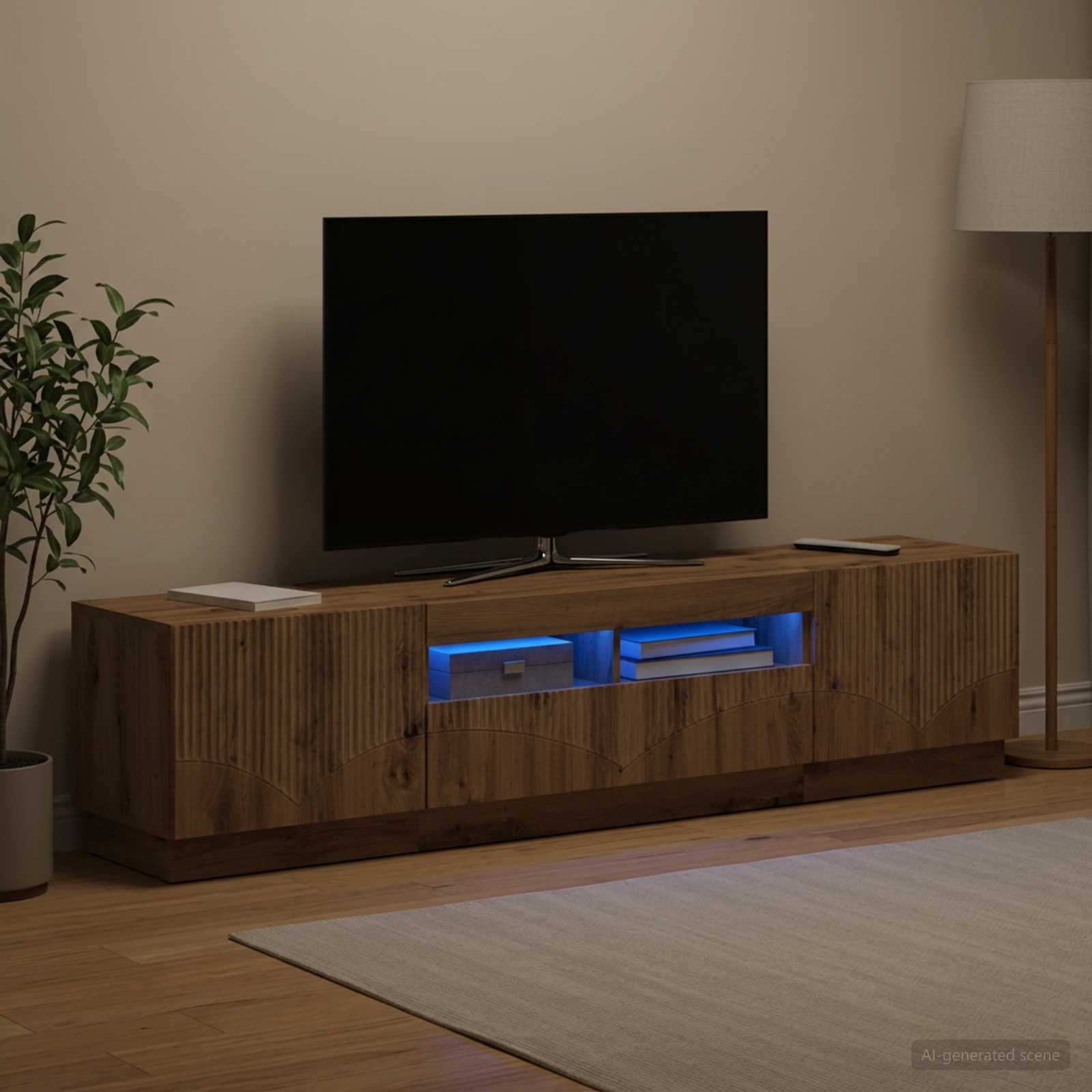 LED TV kapp HOORN 3 tk Artisan tamm Tehispuit