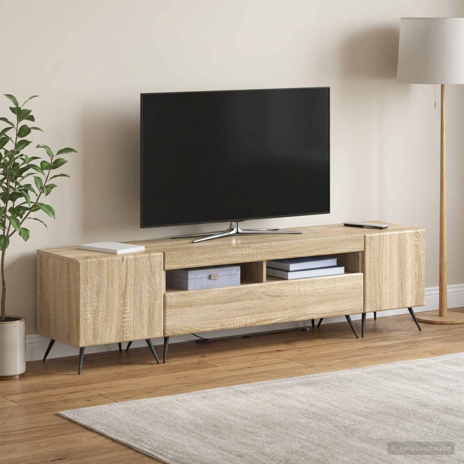 LED TV kapp BREDA 3 tk Sonoma tamm Tehispuit