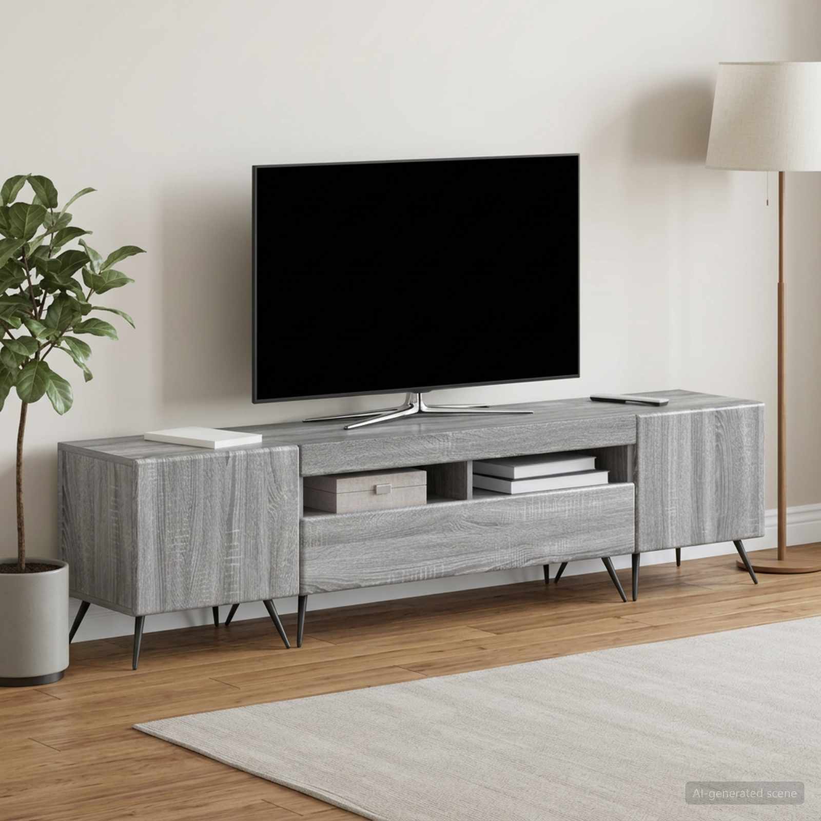 LED TV kapp BREDA 3 tk Hall Sonoma Tehispuit