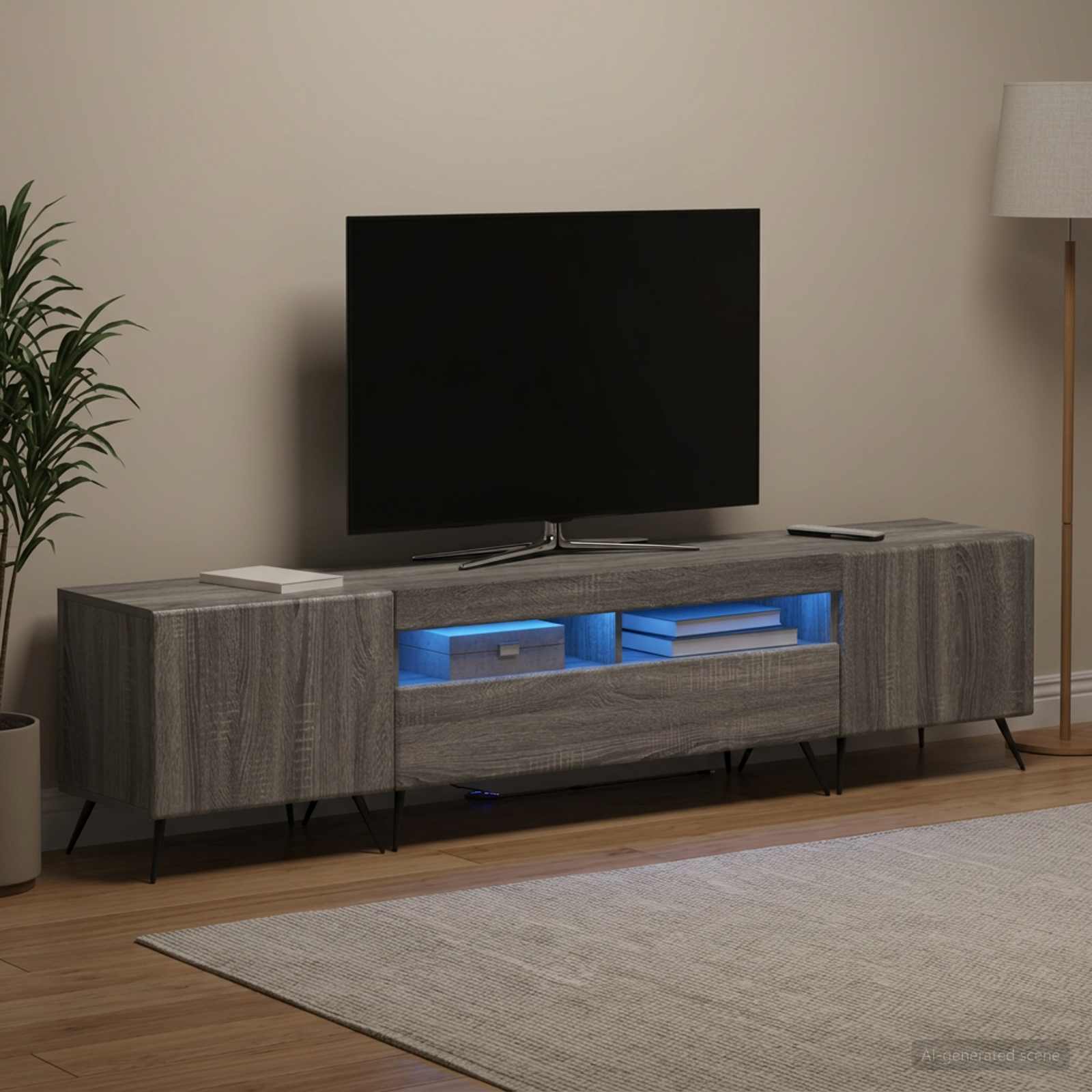 LED TV kapp BREDA 3 tk Hall Sonoma Tehispuit
