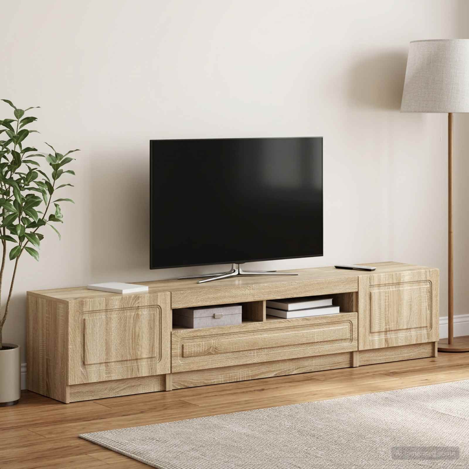 LED TV kapp UTRECHT 3 tk Sonoma tamm Tehispuit