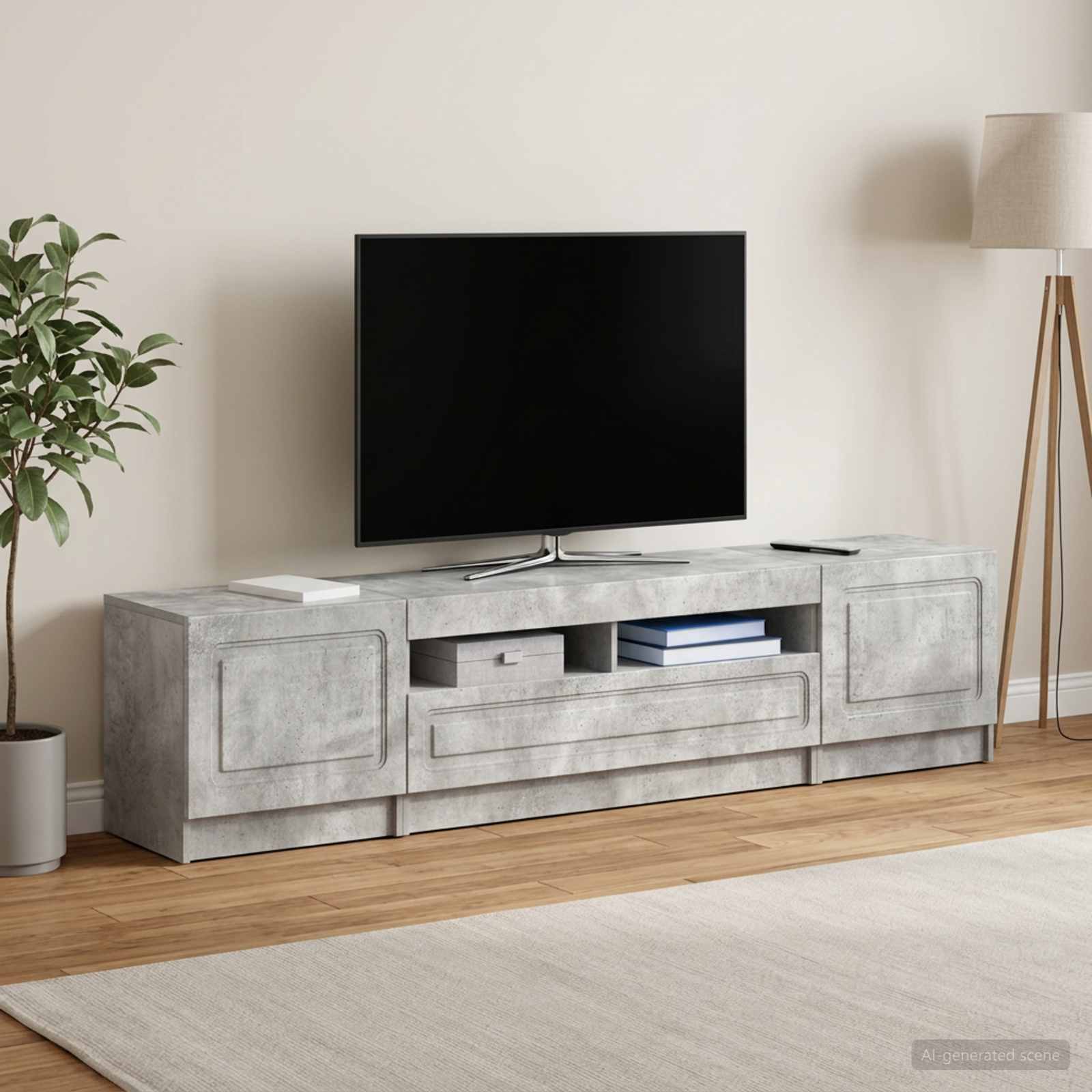 LED TV kapp UTRECHT 3 tk Betoonhall Tehispuit