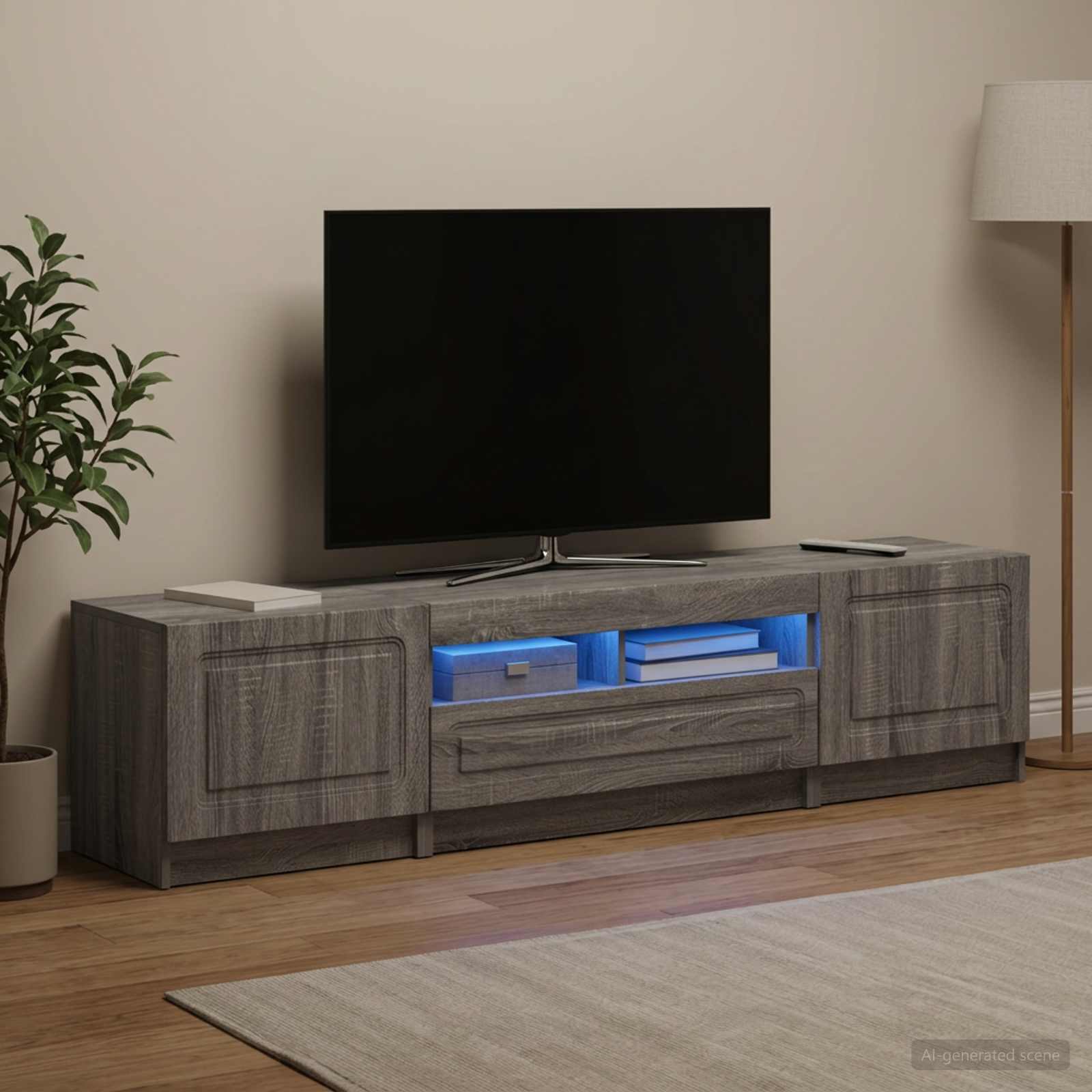 LED TV kapp UTRECHT 3 tk Hall Sonoma Tehispuit