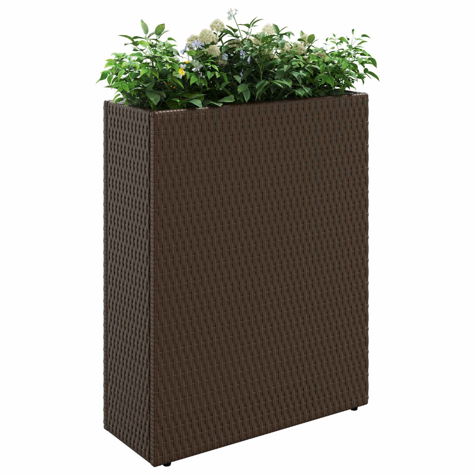 Kõrge istutusvokk Pruun 55 x 22 x 70 cm polürotang