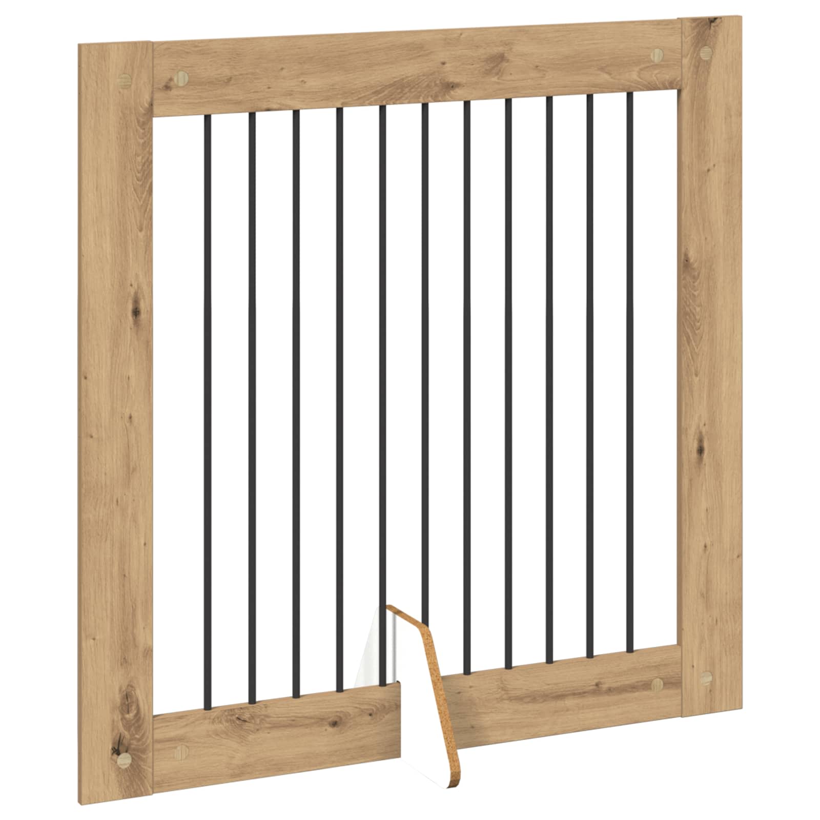 Kokkupandav koerte värav statiividega 4 tk Artisan tamm 401 cm