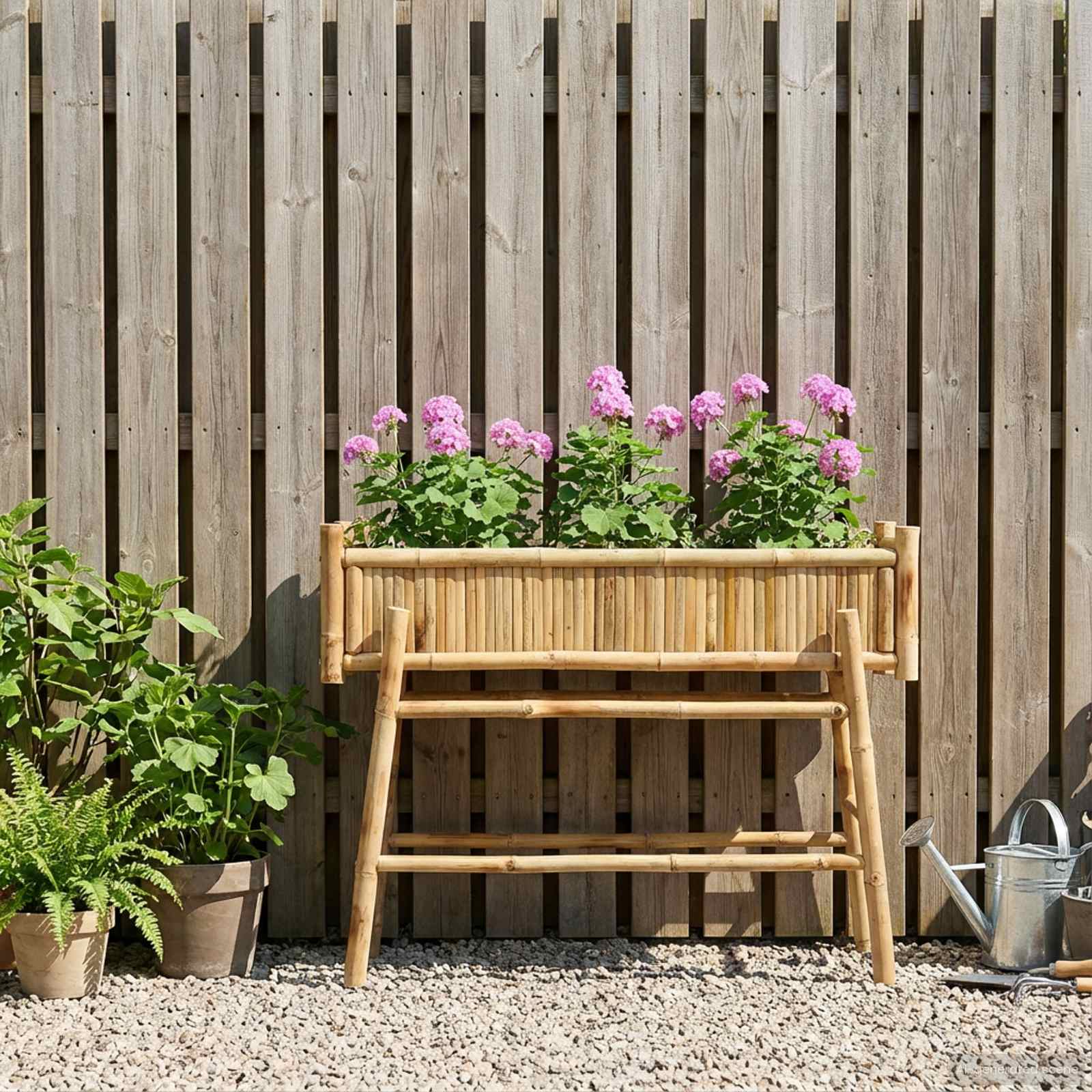 Aia Lillepott Hoidjaga Neutraalne 100 x 38 x 74 cm Bambus