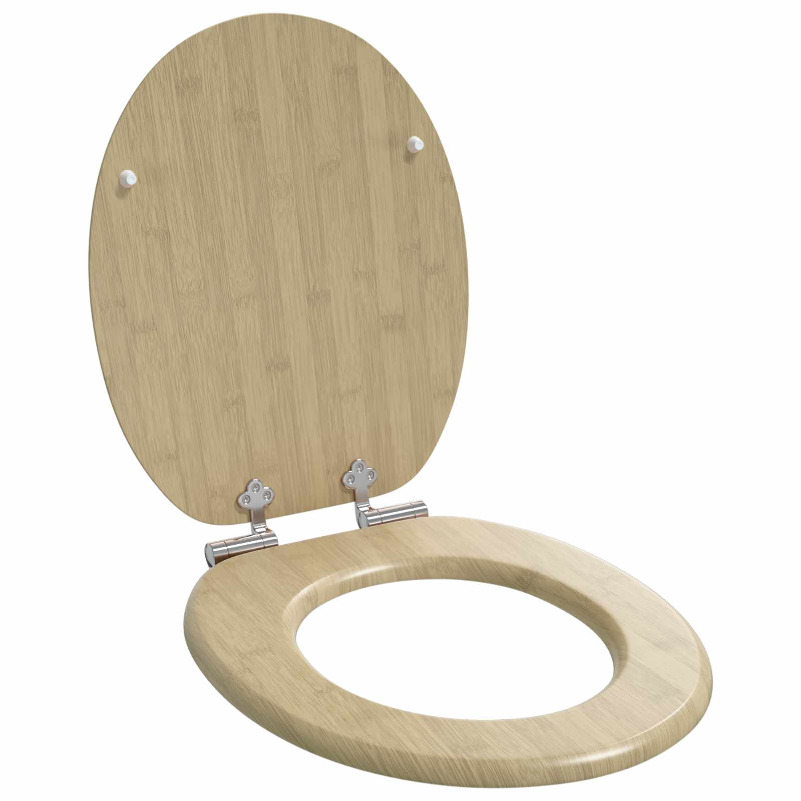 Tualettsari Hele bambuse värv 44 x 38 cm Tehispuit