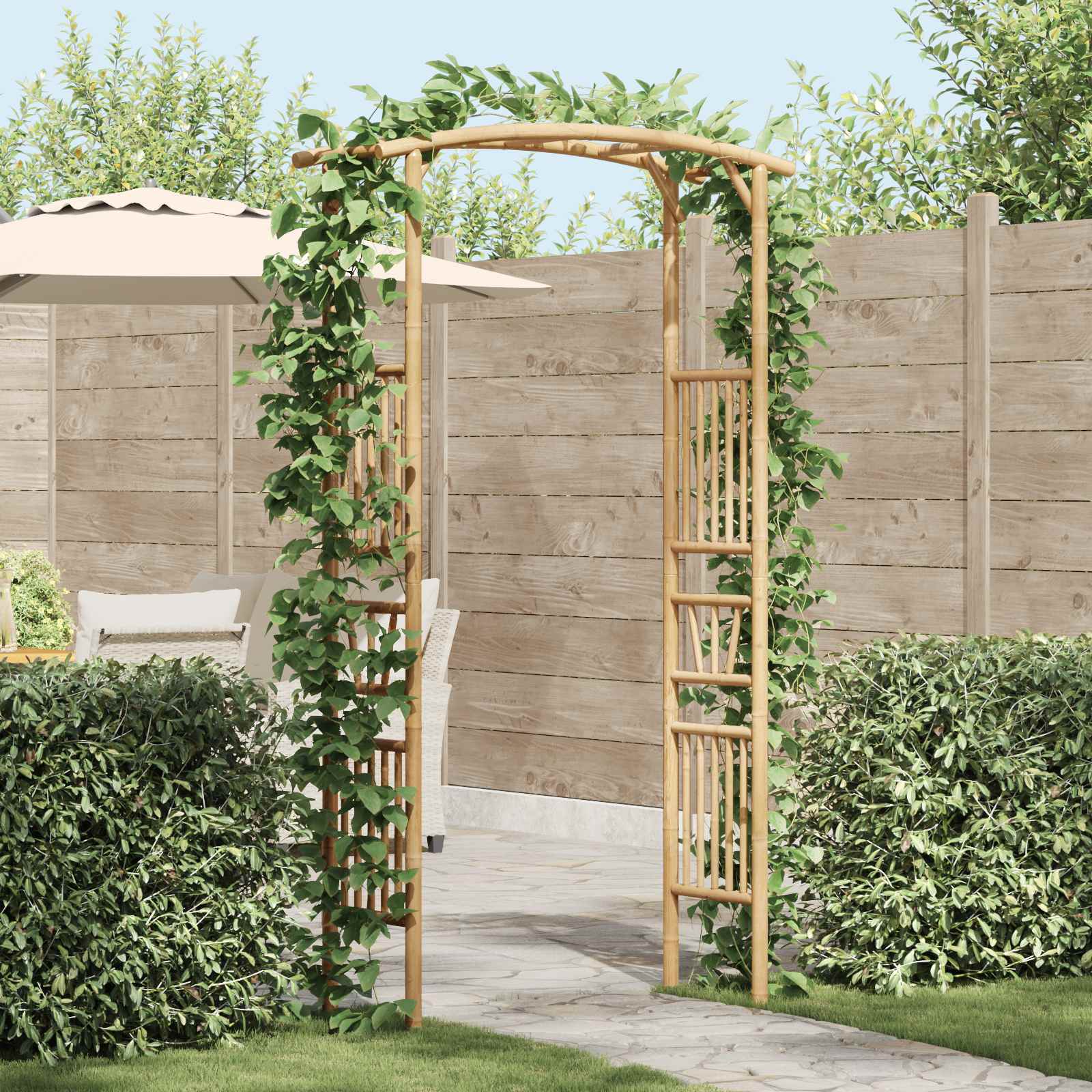 Aedkaar Naturaalne 110 x 40 x 205 cm Bambus