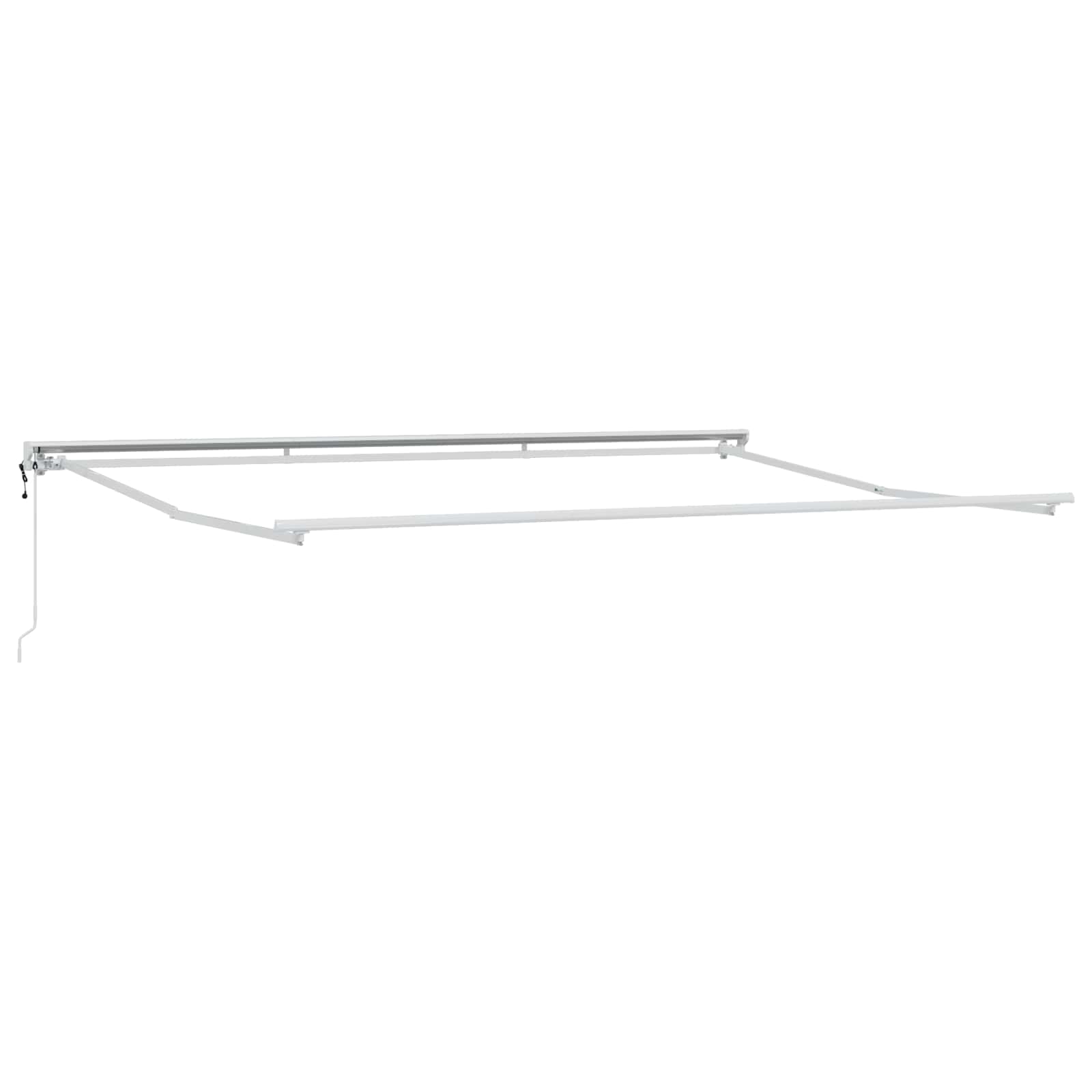 Electric Awning Frame 4 x 3 m Valge Pulbervärvitud alumiinium