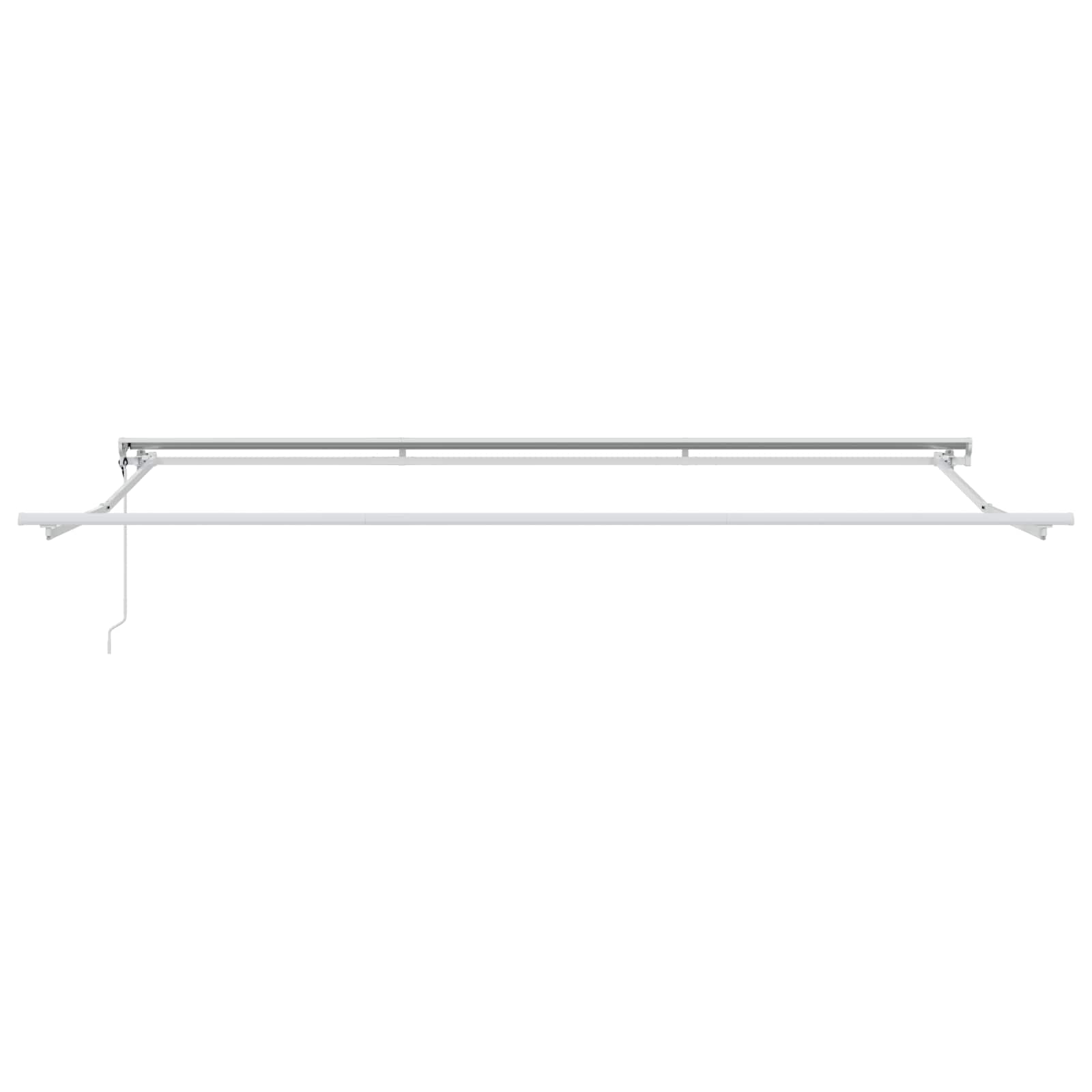Electric Awning Frame 4 x 3 m Valge Pulbervärvitud alumiinium