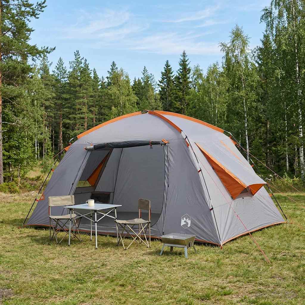 Kabintelk 6-kohaline Hall ja oranž Polüester