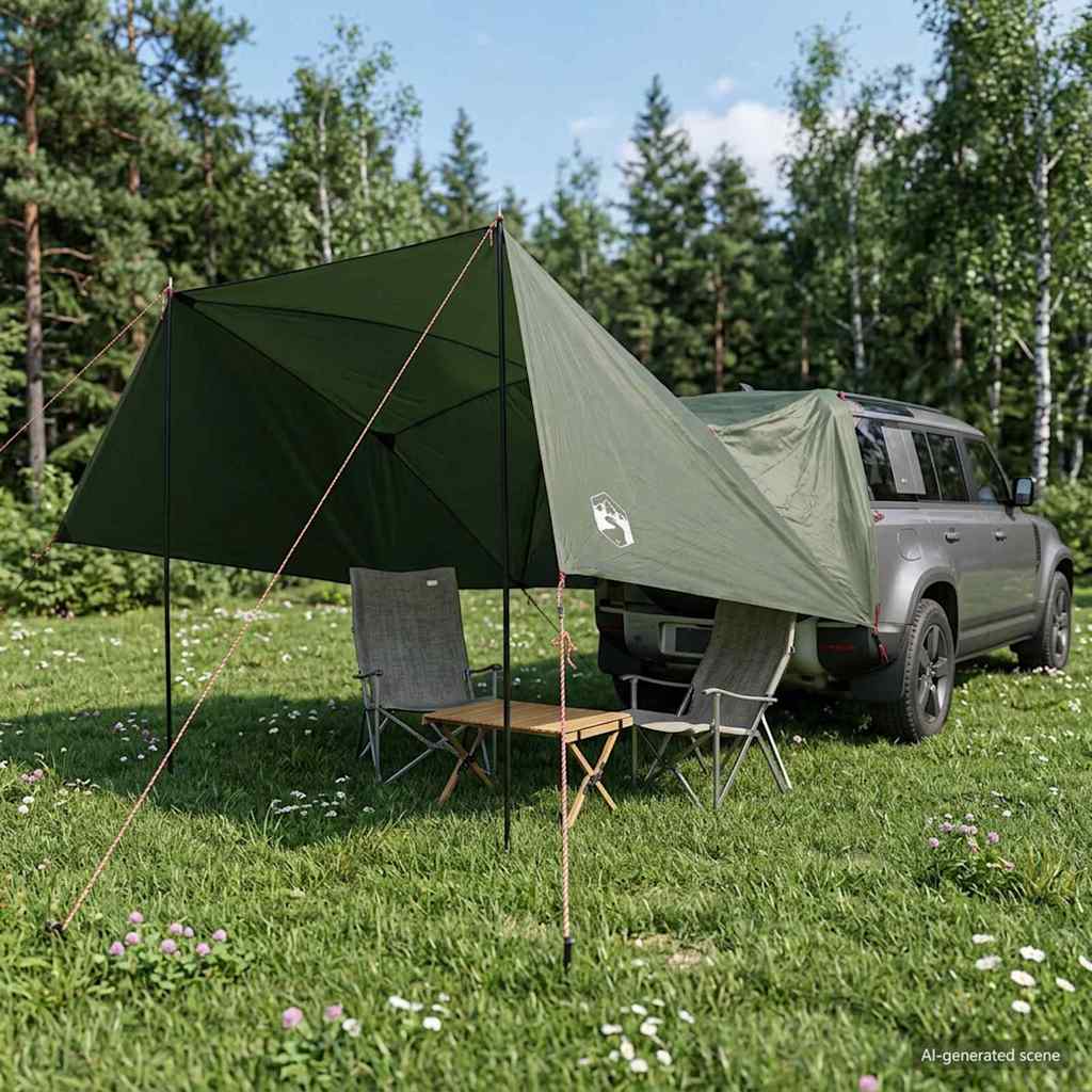 Auto telk Armee rohelis 308 x 215 x 220 cm Polüester ja teras