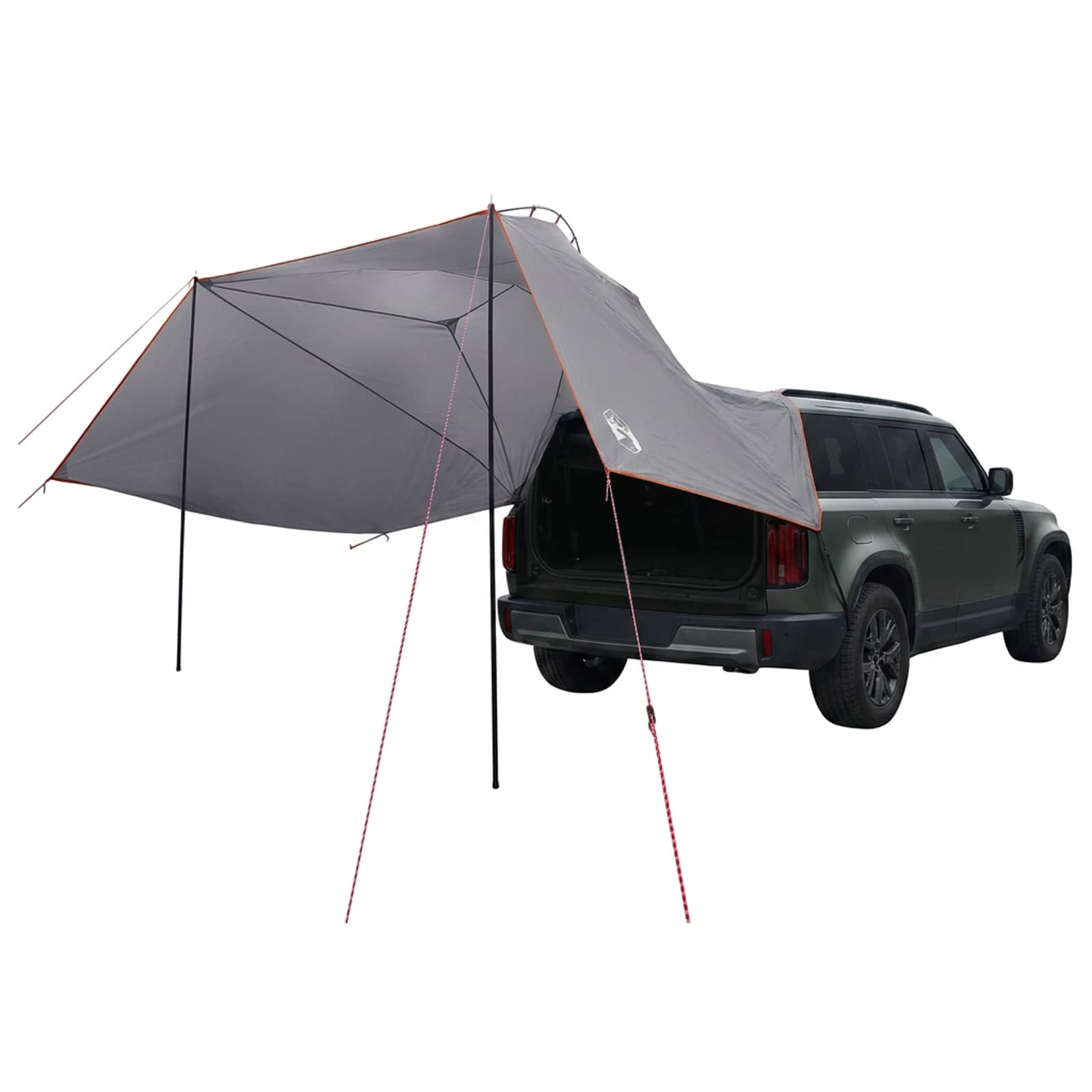Auto telk Hall ja oranž 350 x 250 cm Polüester ja teras