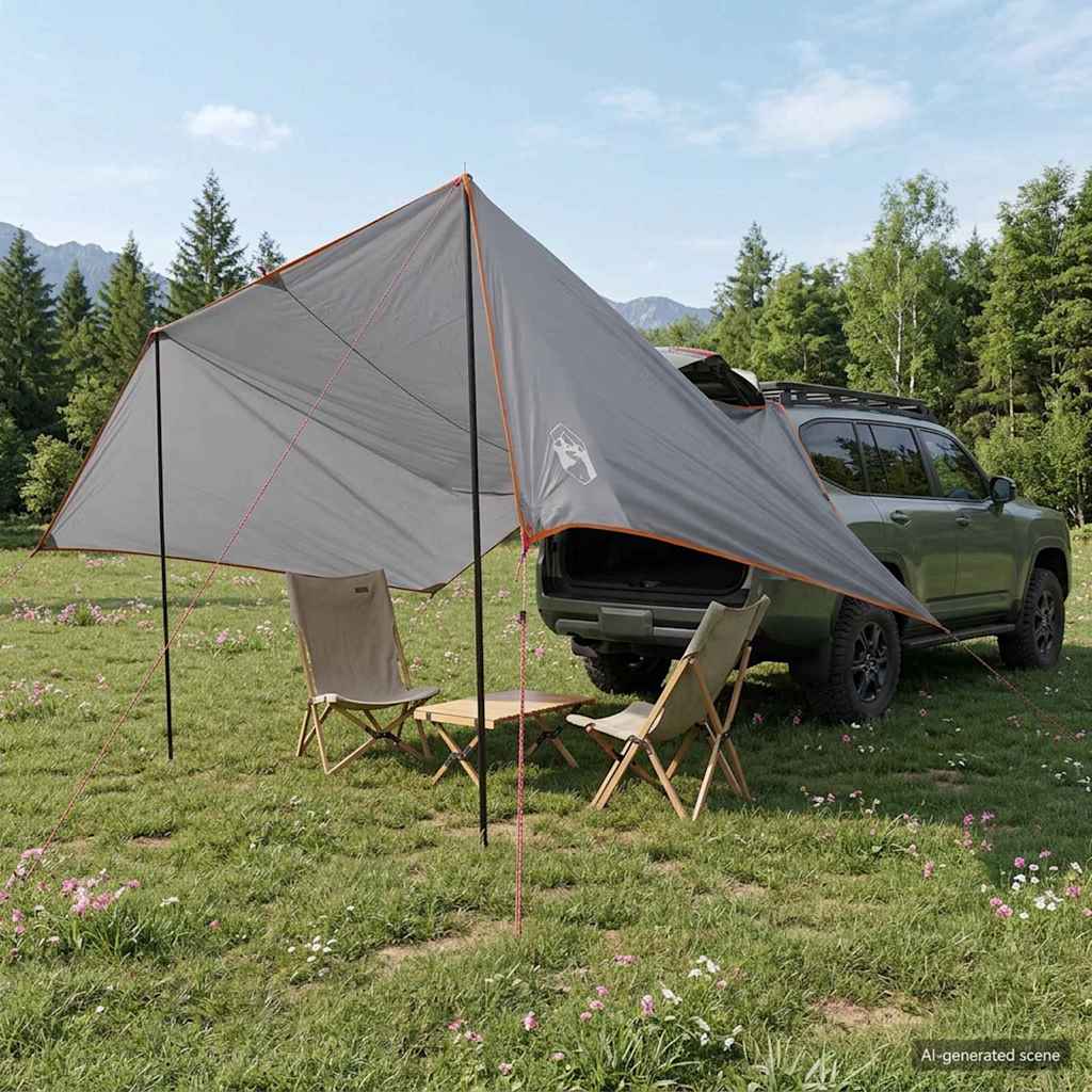 Sõiduki varikatus Hall ja oranž 500 x 515 x 215 cm
