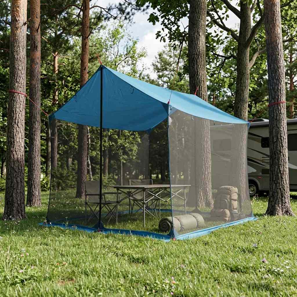 Kämpingu telk koos võrguseintega Sinine 270 x 210 x 210 cm