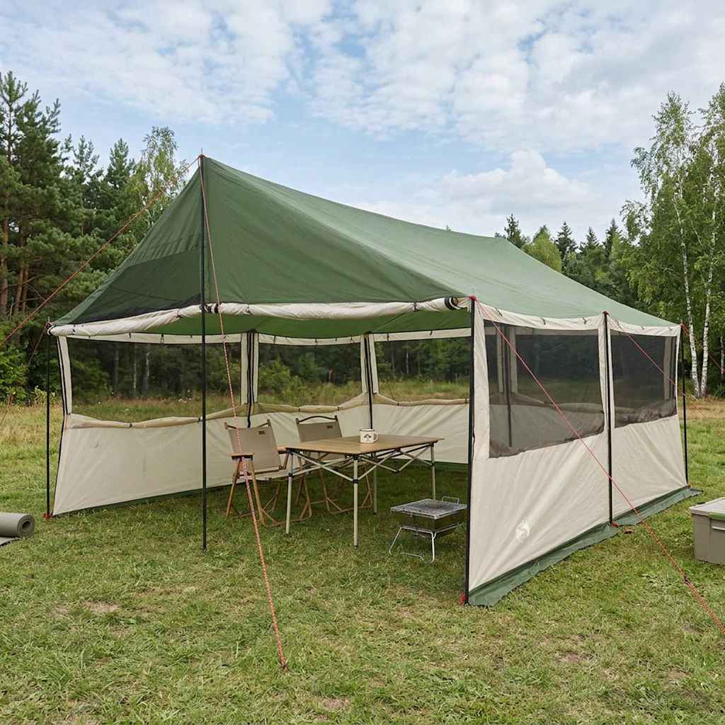 Peretelk Roheline 450 x 400 x 265 cm Polüester ja teras