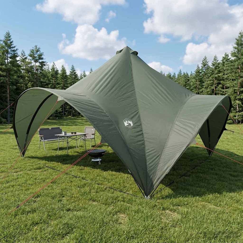 Pidutelgid Armee roheline 400 x 400 x 322 cm Polüester ja teras