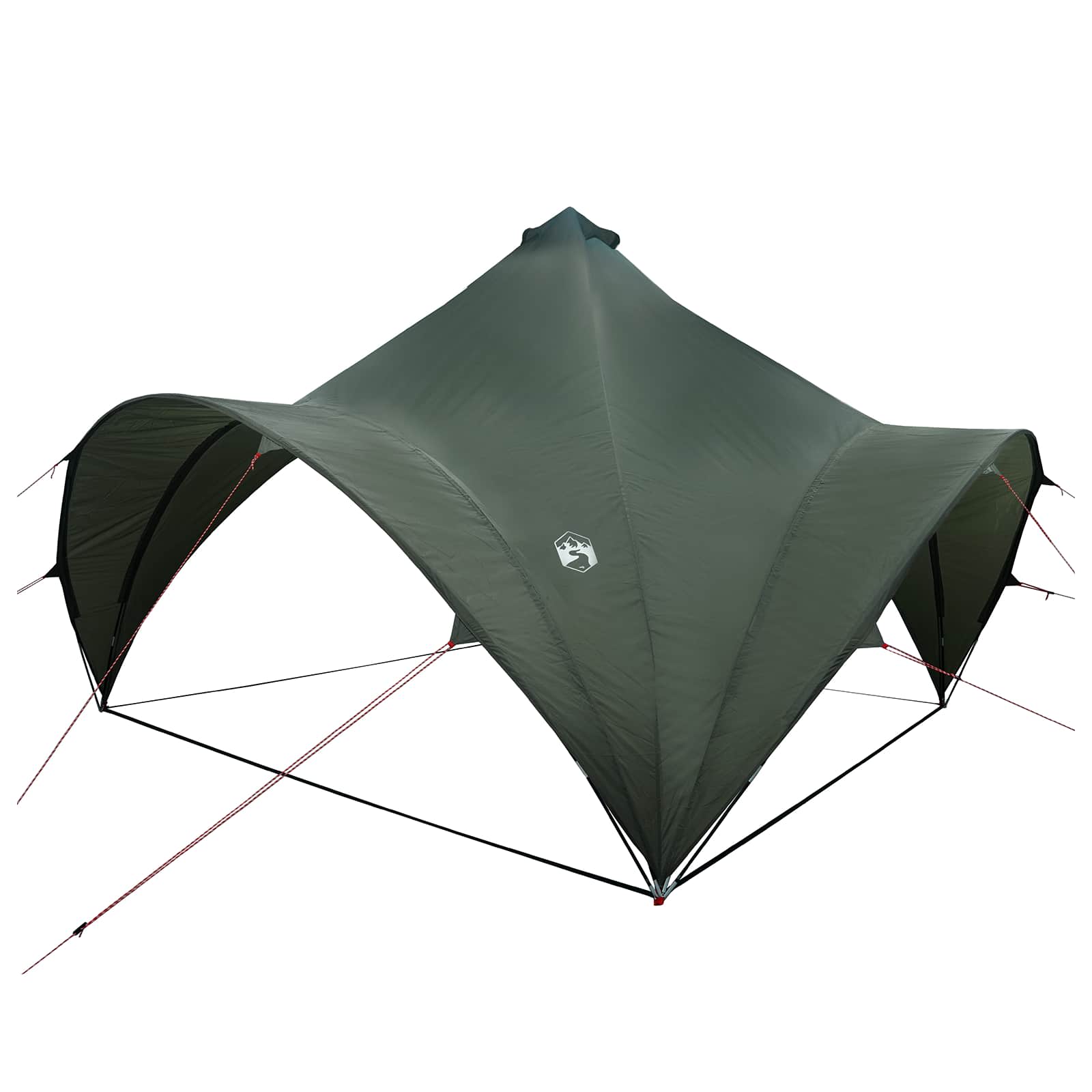 Pidutelgid Armee roheline 400 x 400 x 322 cm Polüester ja teras