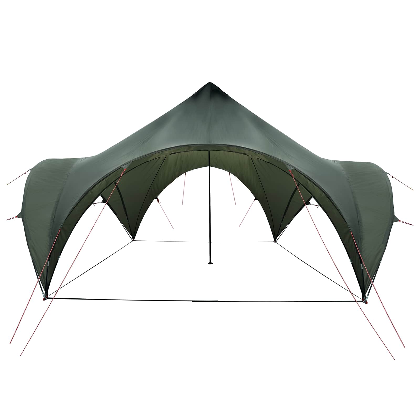 Pidutelgid Armee roheline 400 x 400 x 322 cm Polüester ja teras