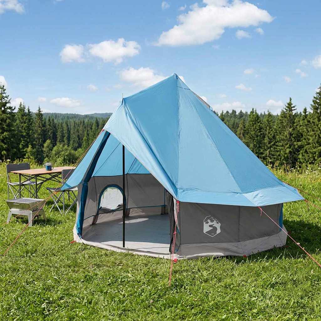 Tipi telk 4-kohaline Sinine Polüester ja teras