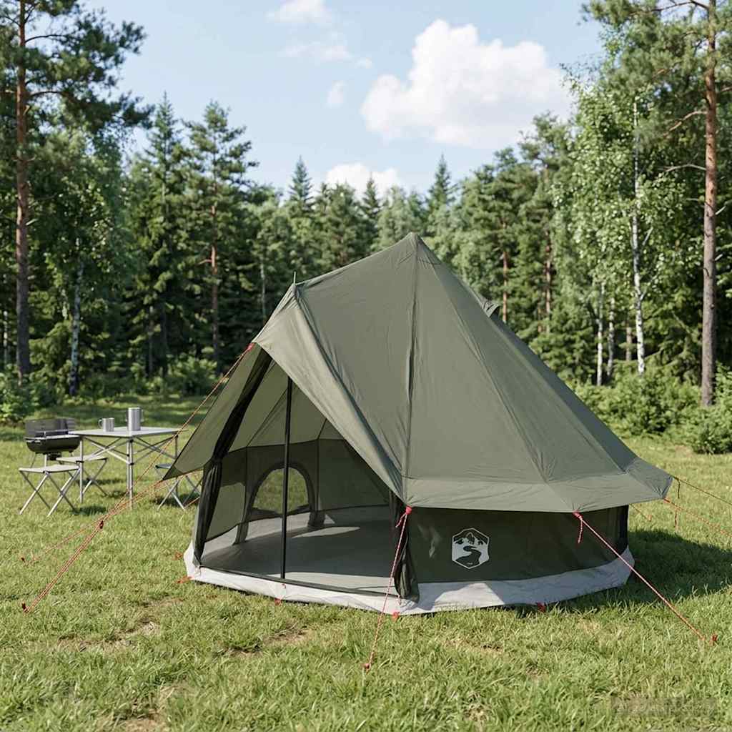 Tipi telk 4-kohaline Armee rohelis Polüester ja teras