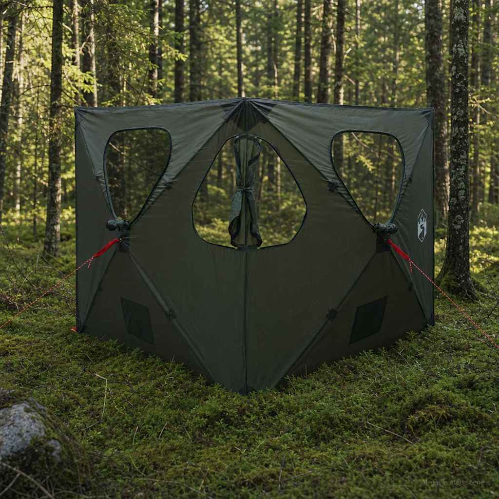 Jaht Telk Armee rohelis 145 x 145 x 150 cm Polüester ja teras