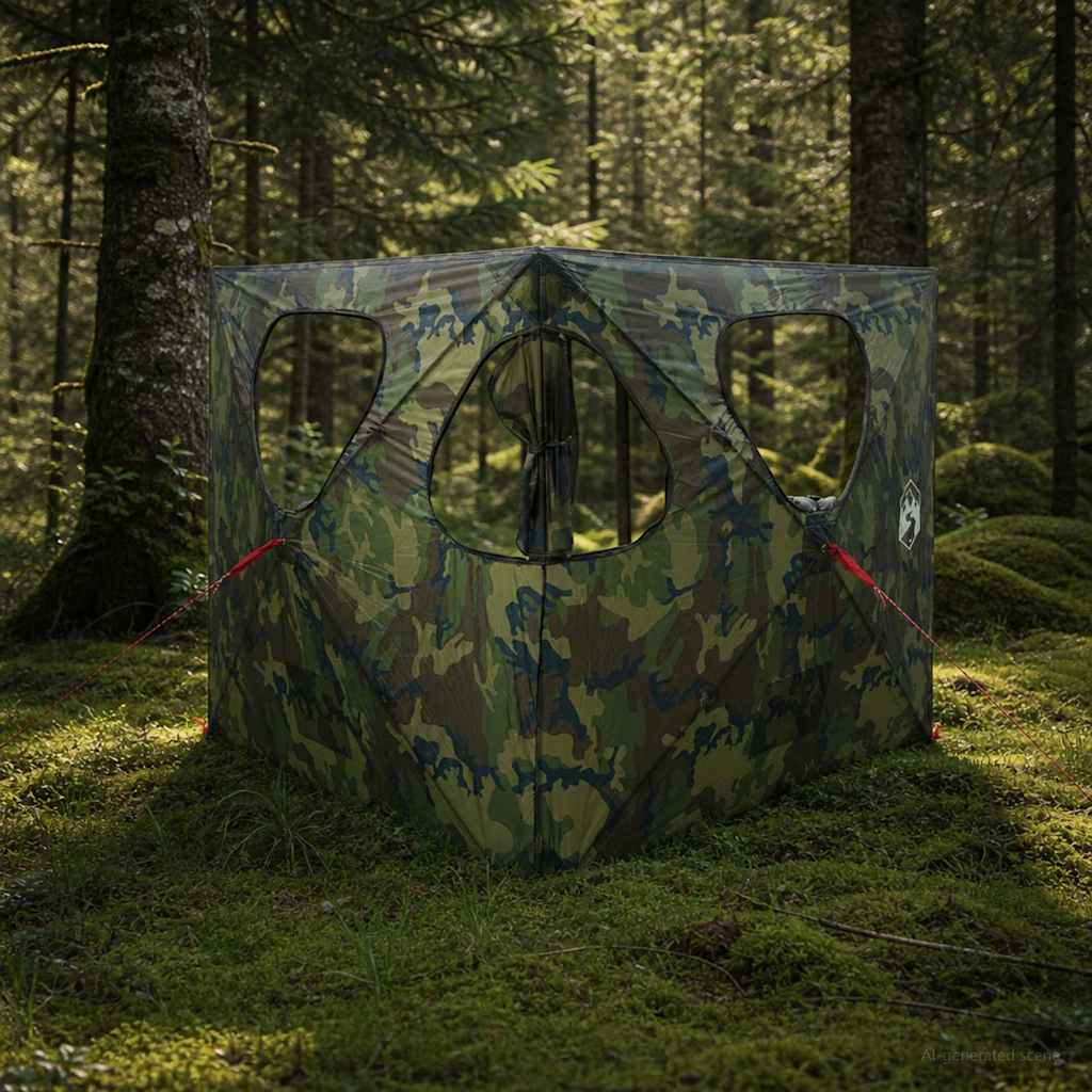 Jaht Telk Kamuflaaž 145 x 145 x 150 cm Polüester ja teras
