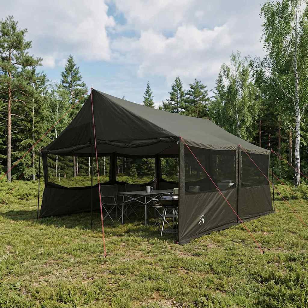 Peretelk Pruun hall 450 x 400 x 265 cm Polüester ja teras