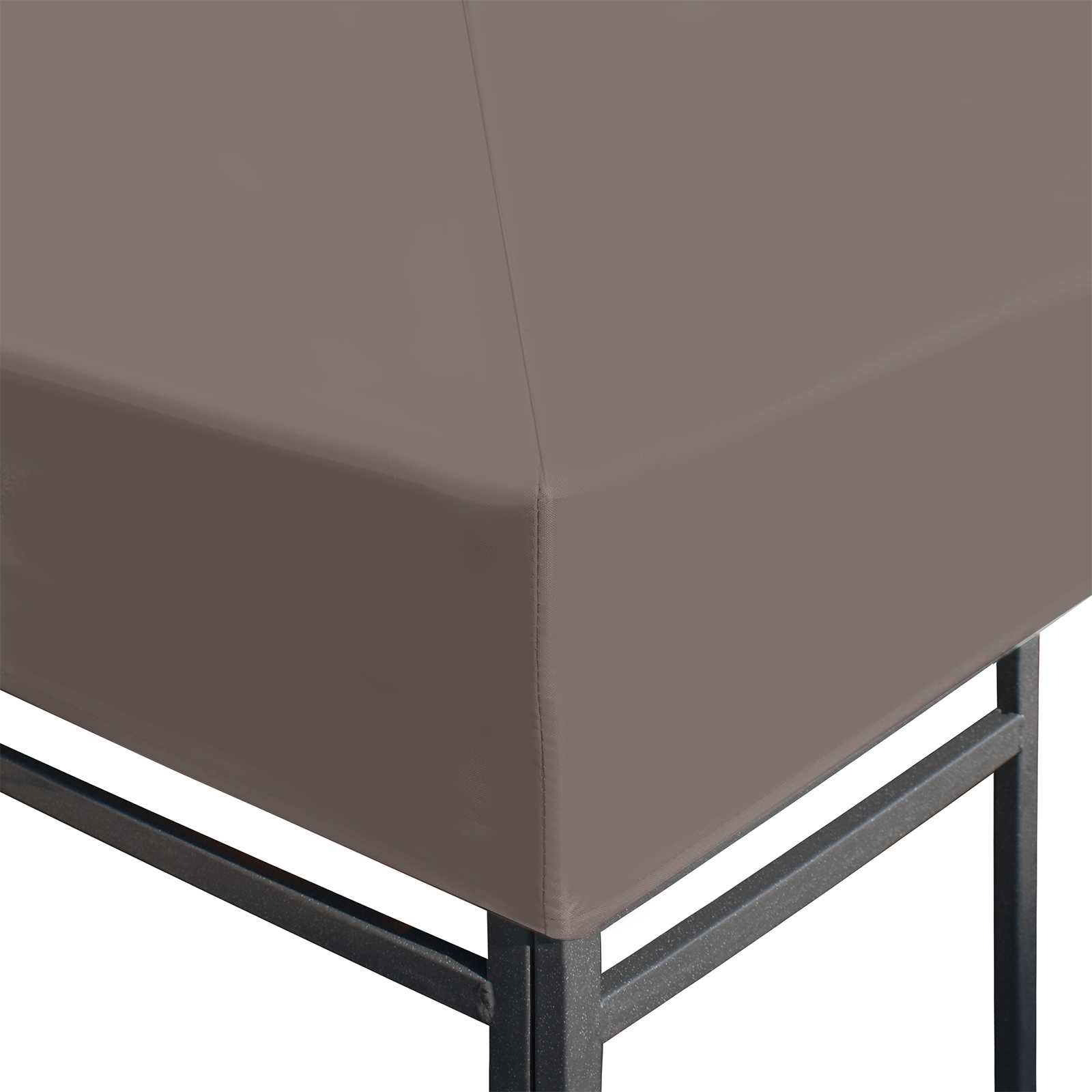 Gazebo Kate Pruunikashall 300 x 300 cm Polüester ja teras