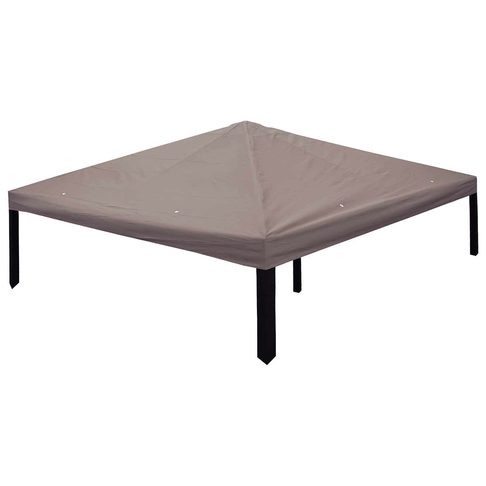 Gazebo Kate Pruunikashall 300 x 300 cm Polüester ja teras