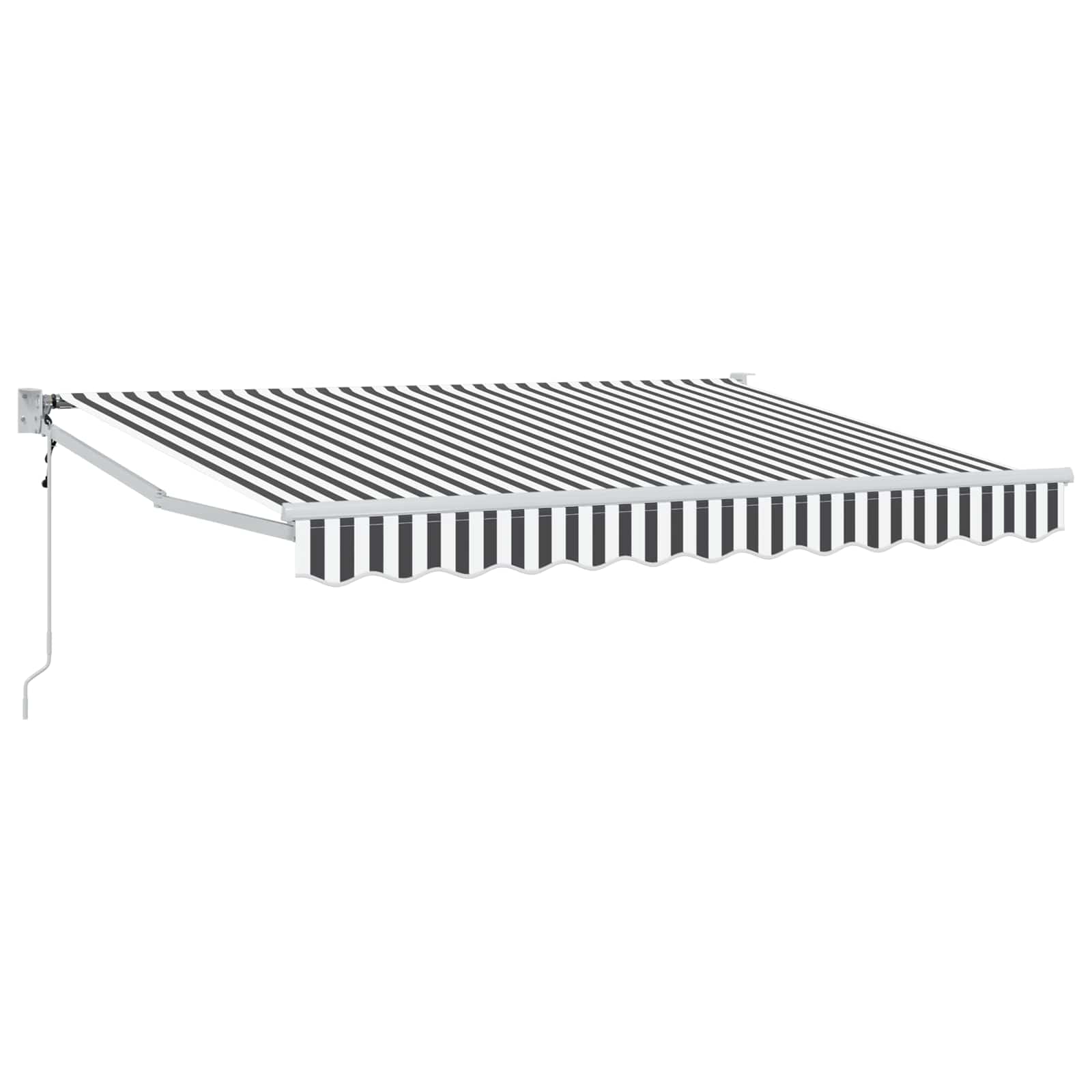 Kokkuvolditav varikatus Anthracite ja valge 3,5 x 2 m