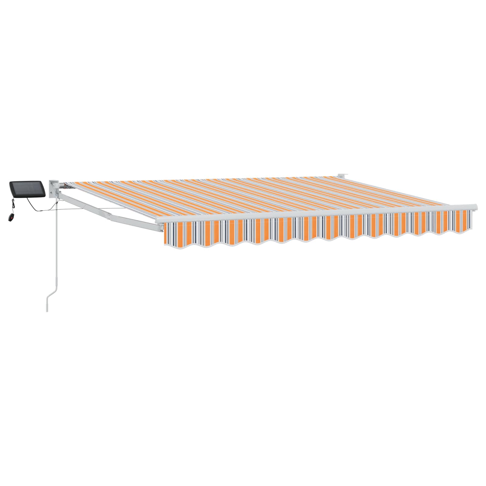 Käsitsi juhitav varikatus koos LED-idega 3,5 x 2,5 m