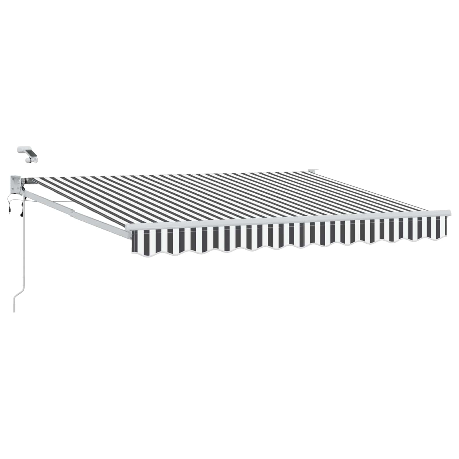 Elektriline Lükandvarikatus Anthracite ja valge 3,5 x 2,5 m
