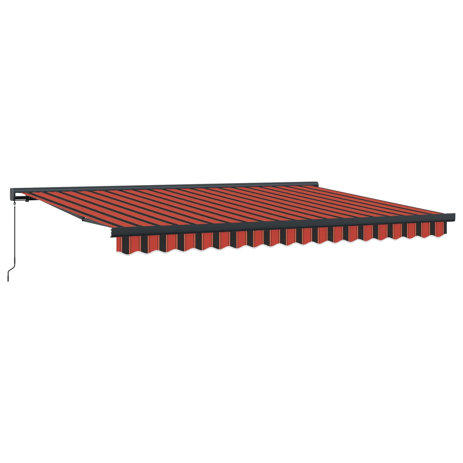 Kokkuvolditav varikatus Oranž ja Must 400 × 300 cm