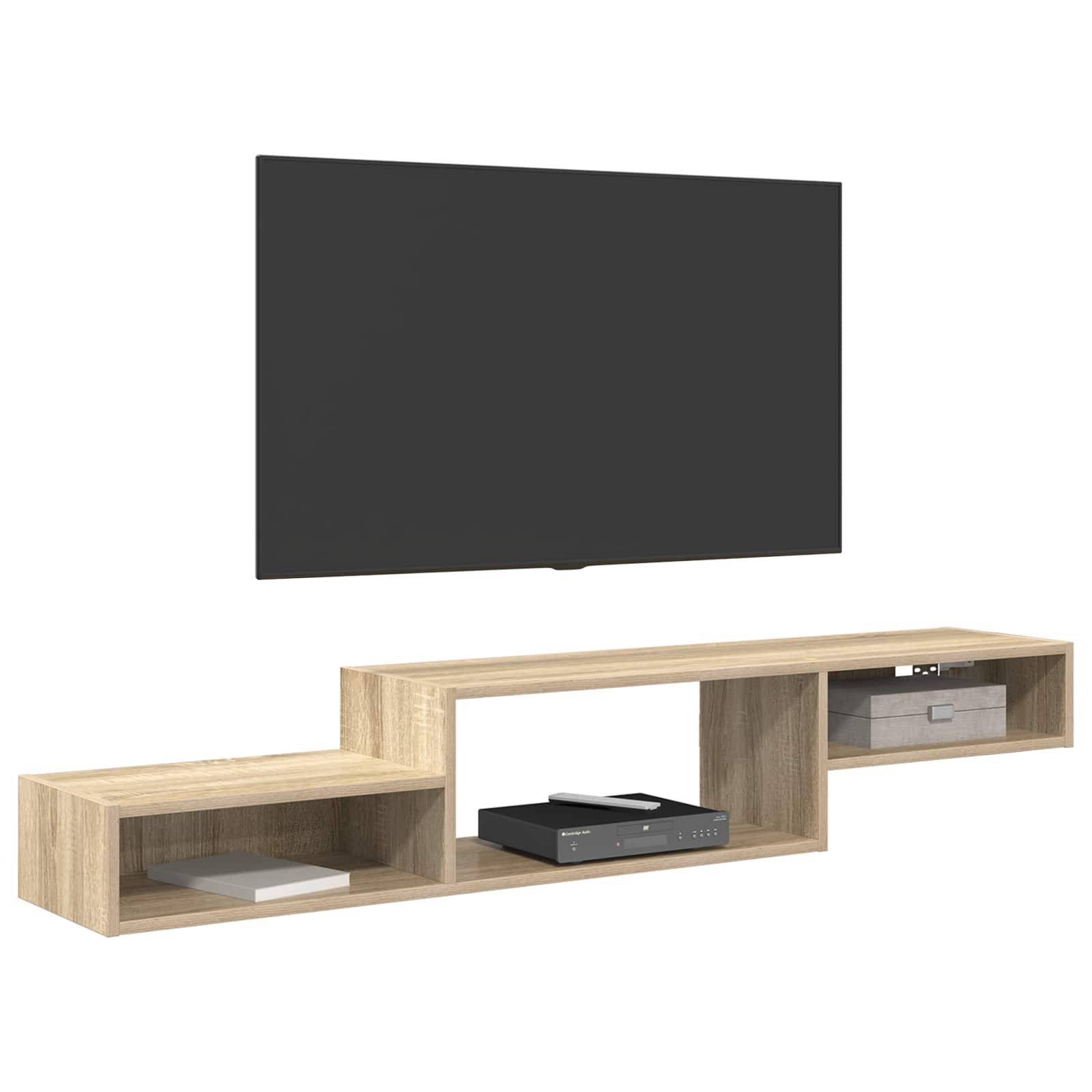 Seinale paigaldatav TV kapp Seinale kinnitav Sonoma tamm