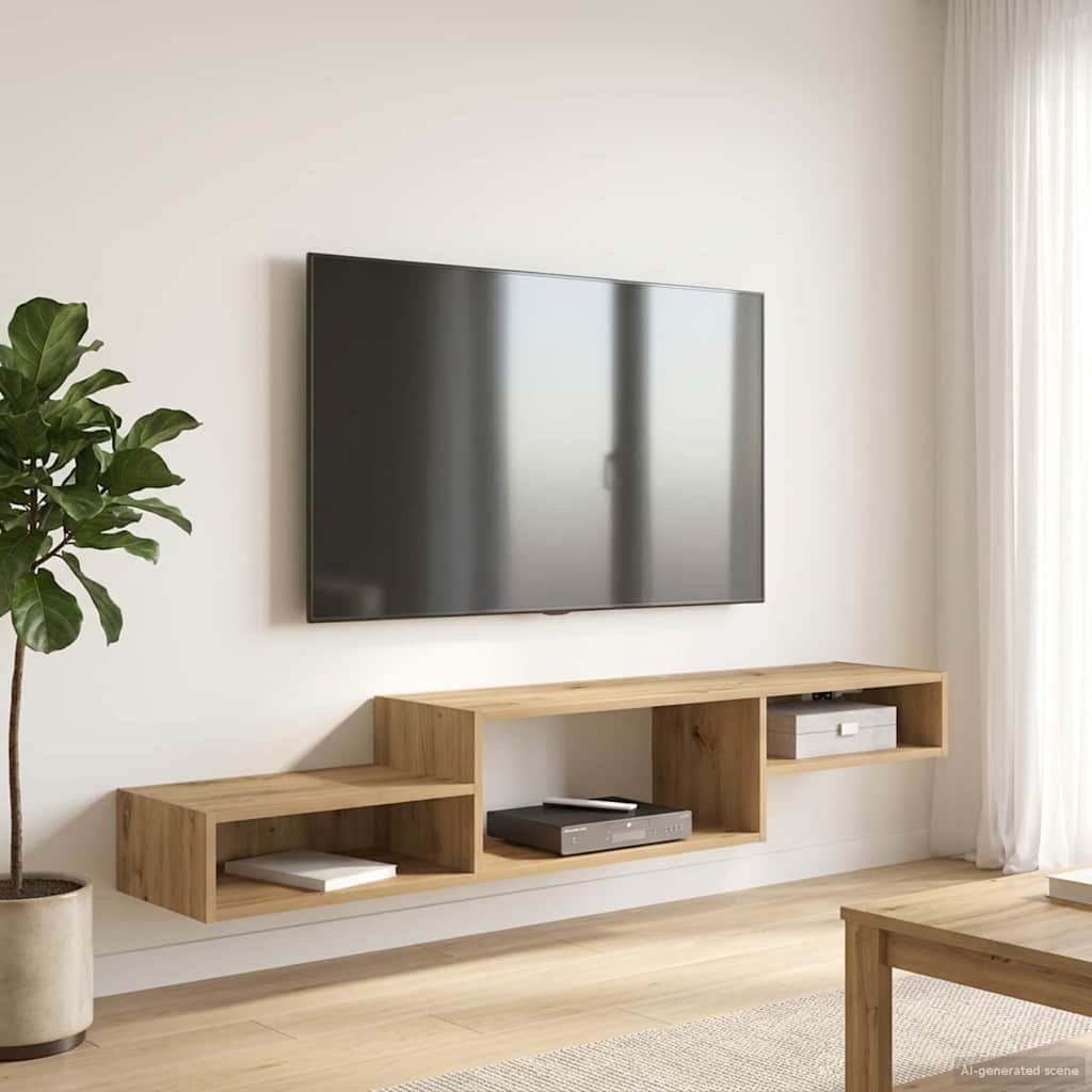Seinale paigaldatav TV kapp Seinale kinnitav Artisan tamm