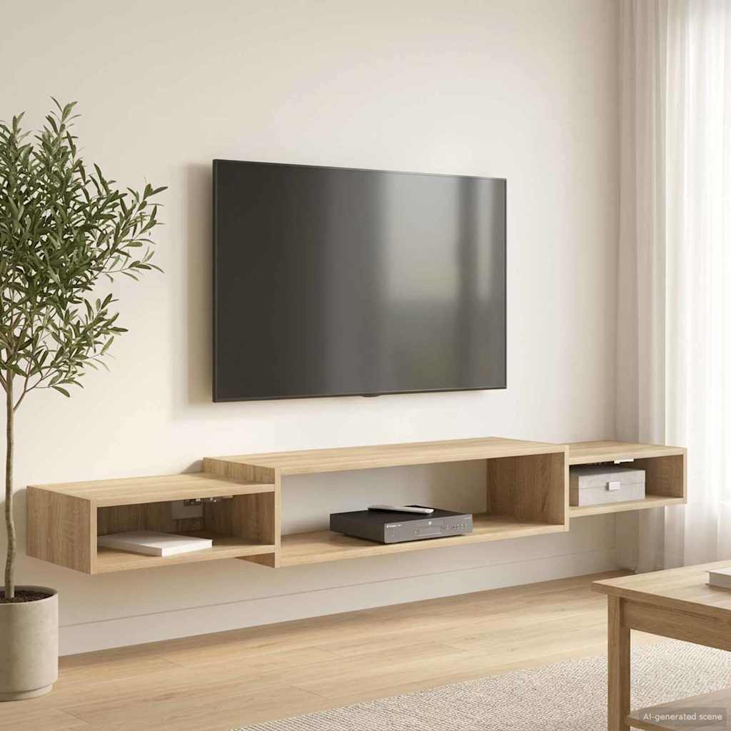 Seinale paigaldatav TV kapp Seinale kinnitav Sonoma tamm