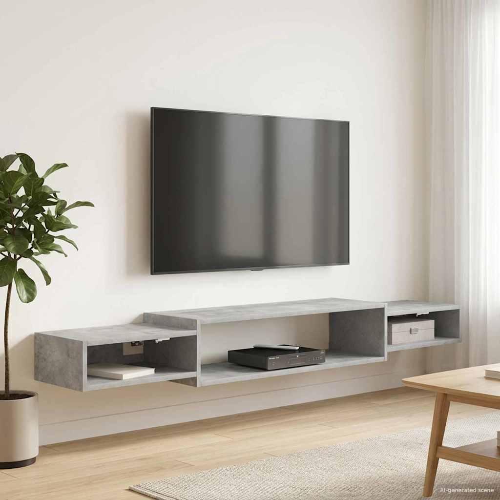 Seinale paigaldatav TV kapp Seinale kinnitav Betoonhall