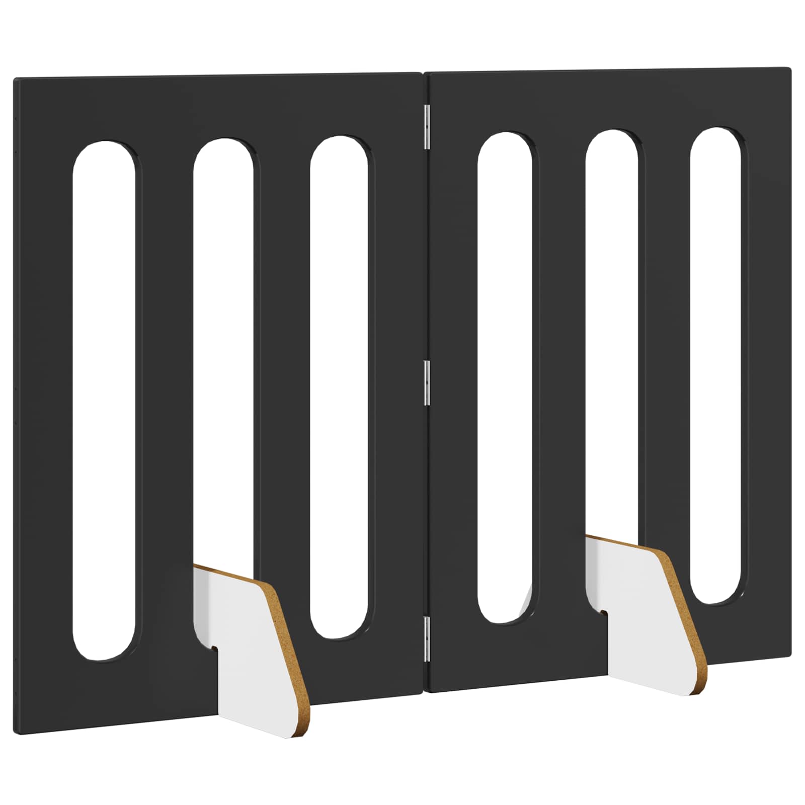 Volditav lemmikloomade aed 2 tk Must tamm 100,5 x 38 x 70 cm