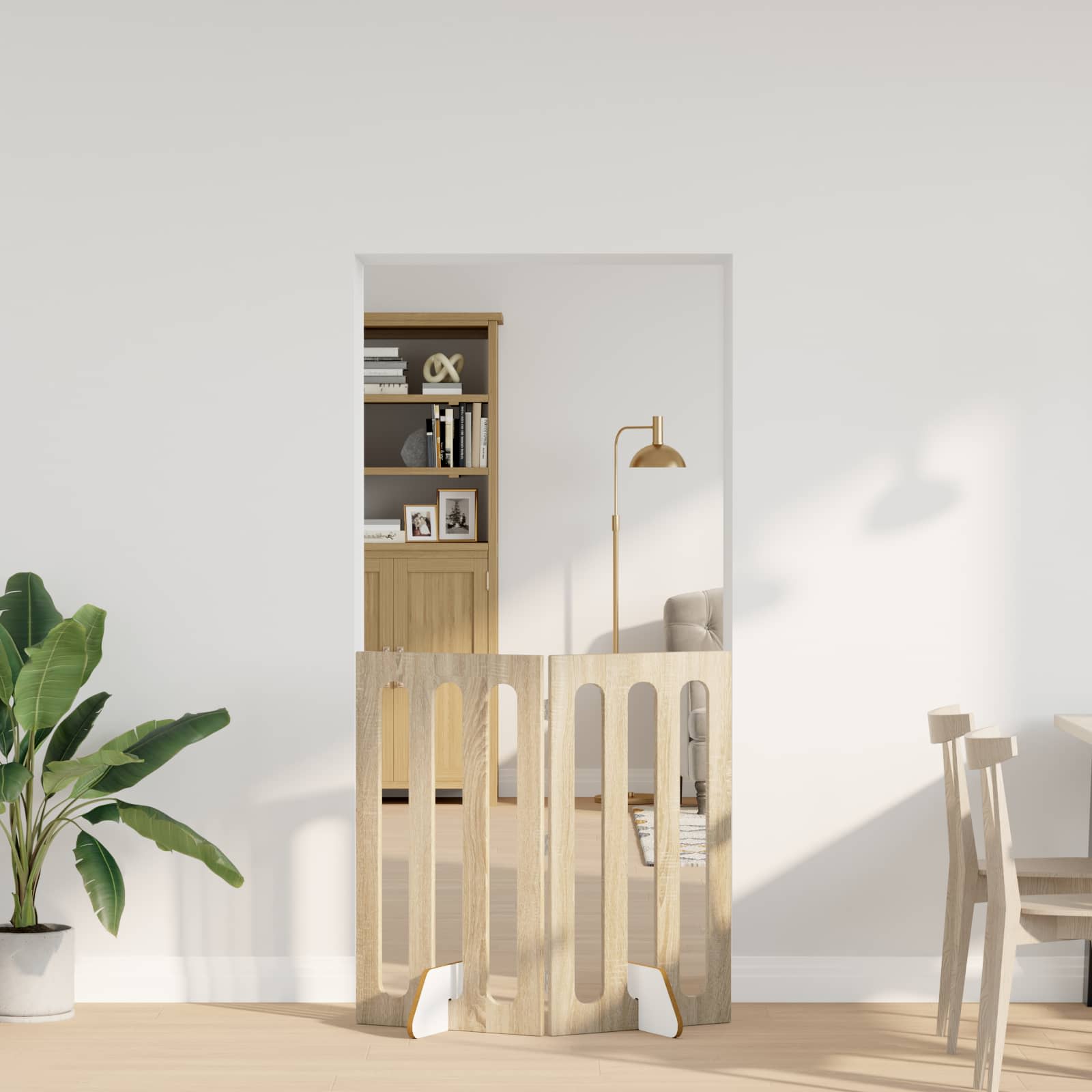 Volditav lemmikloomade aed 2 tk Sonoma tamm 100,5 x 38 x 90 cm