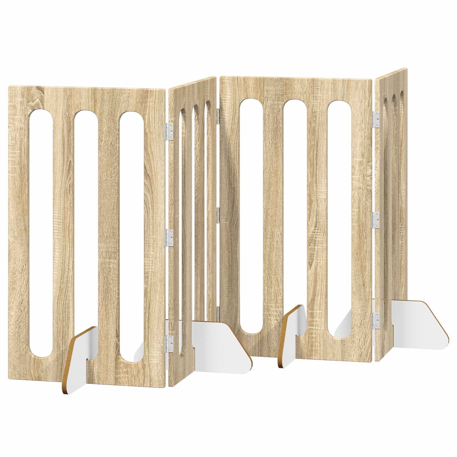 Volditav lemmikloomade aed 4 tk Sonoma tamm 201 x 38 x 90 cm