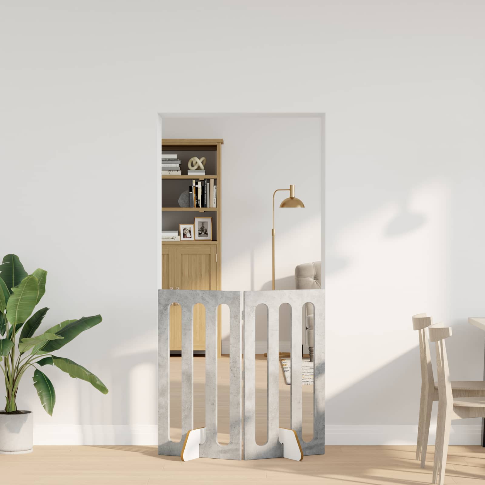 Volditav lemmikloomade aed 2 tk Betoonhall 100,5 x 38 x 90 cm