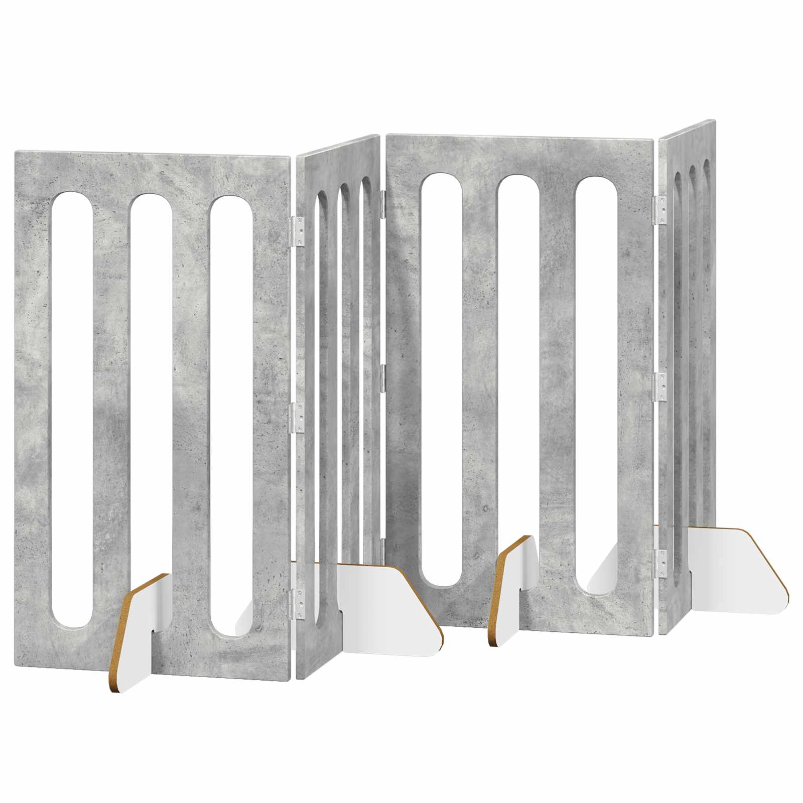 Volditav lemmikloomade aed 4 tk Betoonhall 201 x 38 x 90 cm