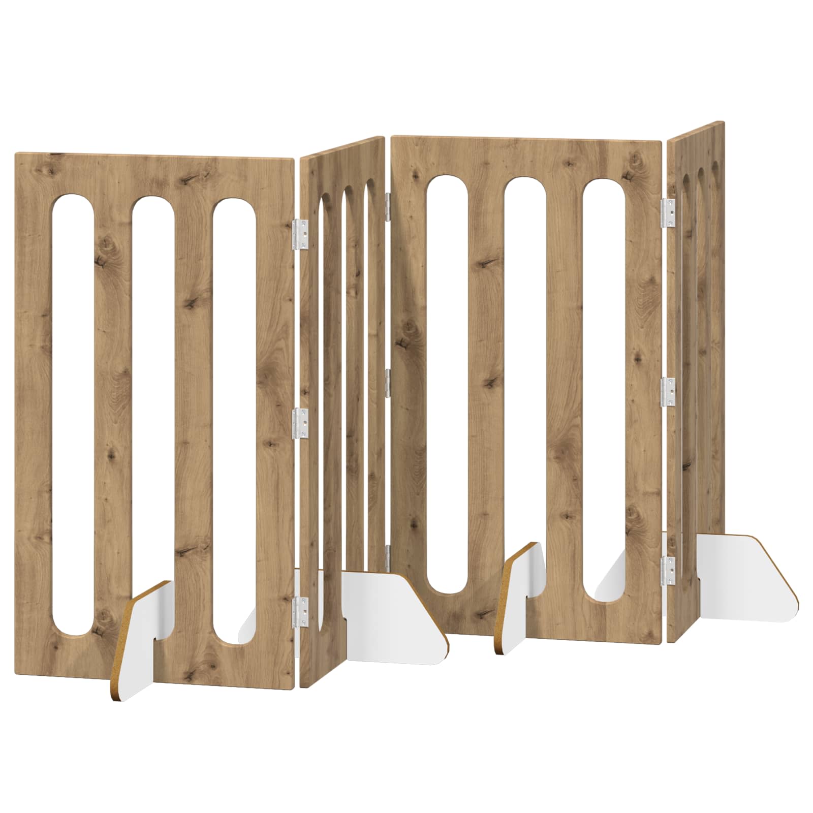 Volditav lemmikloomade aed 4 tk Artisan tamm 201 x 38 x 90 cm