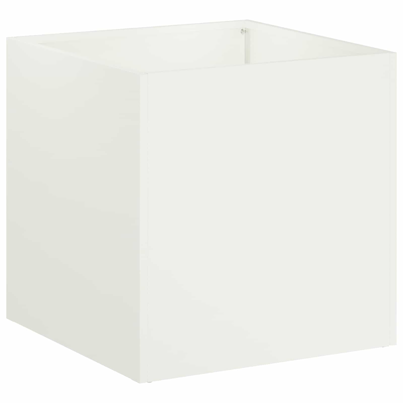 Aia istutuspot 2 tk Valge 25 x 25 x 25 cm Külmvalmistatud teras