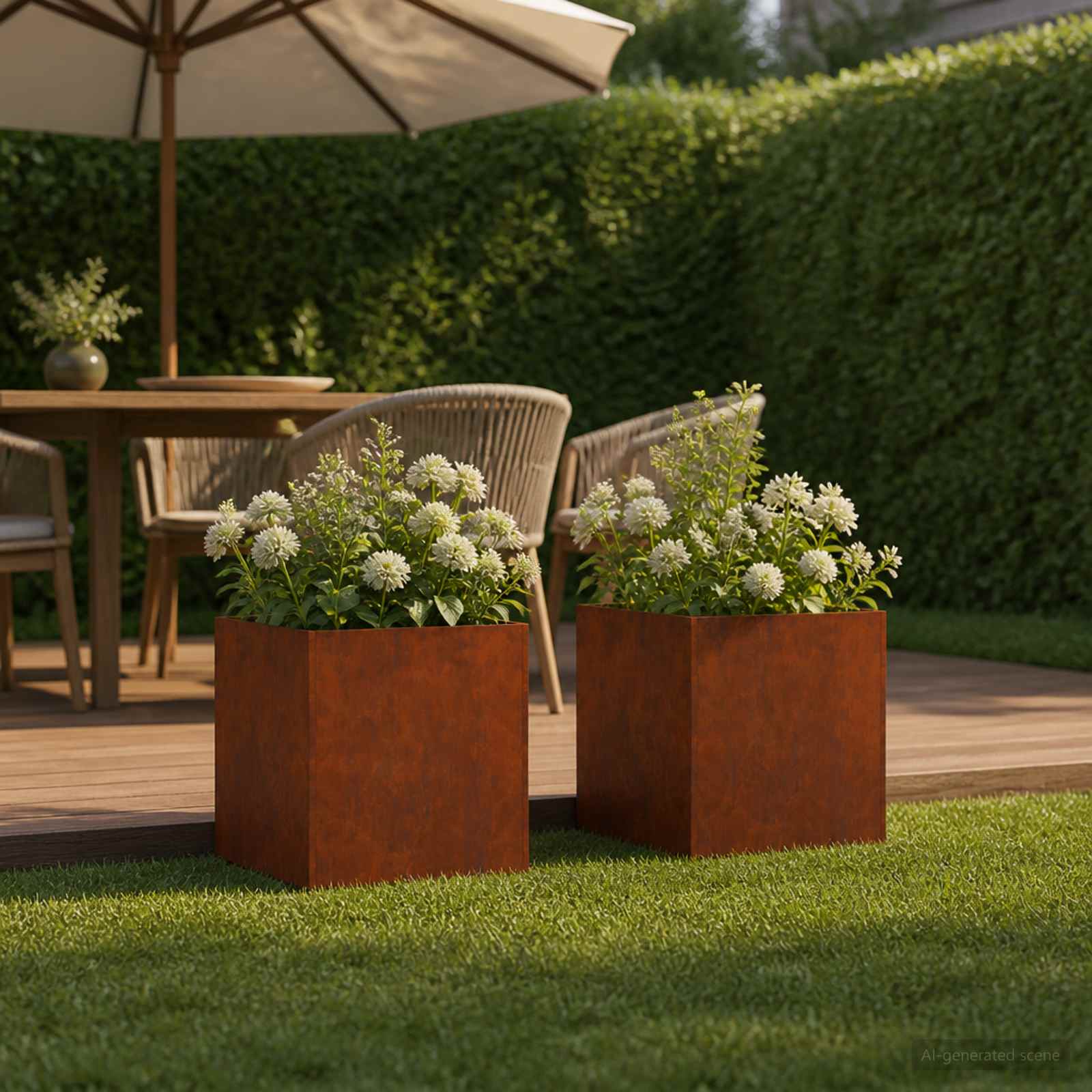 Aia istutuspot 2 tk Rooste 45 x 45 x 45 cm