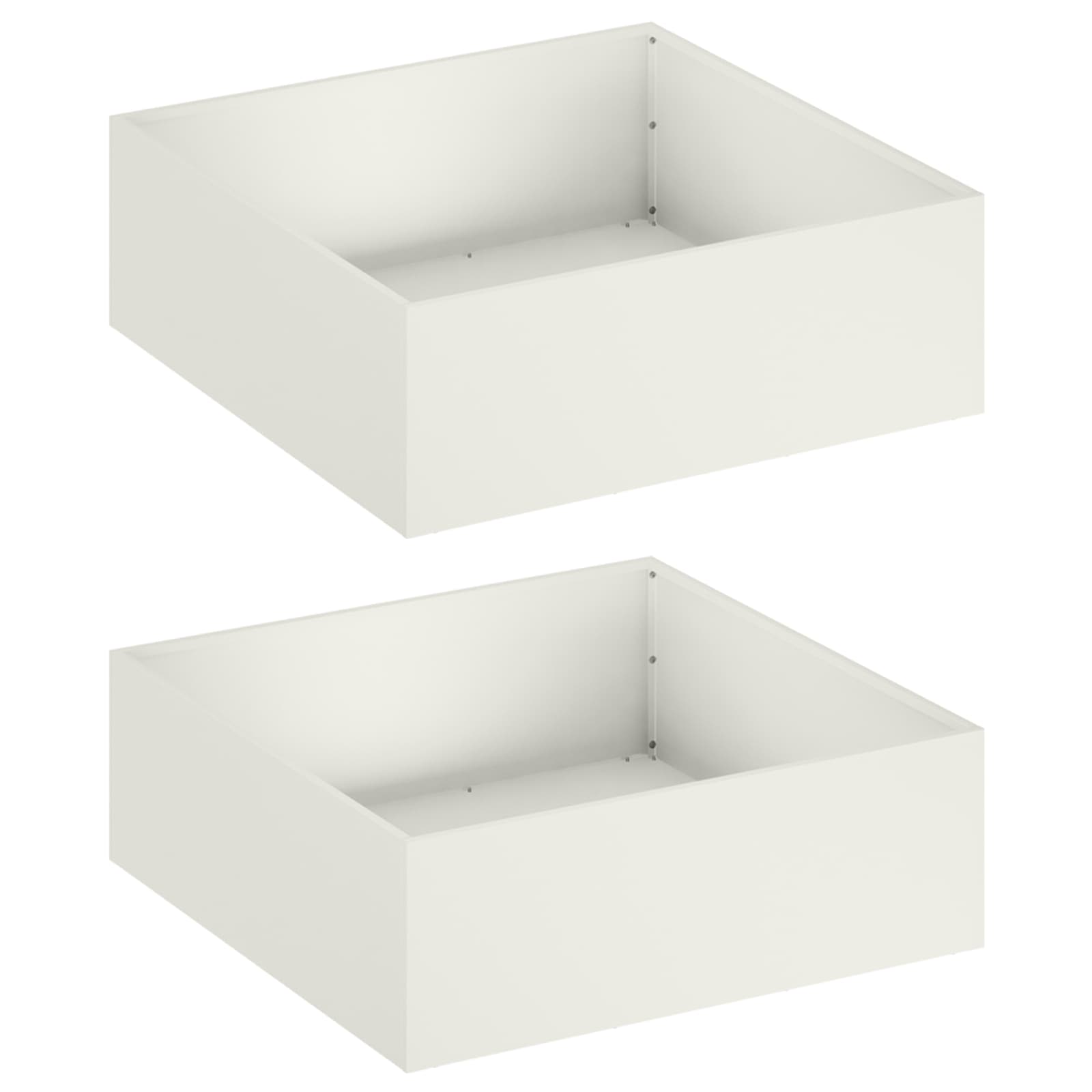 Aia istutuspot 2 tk Valge 60 x 60 x 20 cm Külmvalmistatud teras