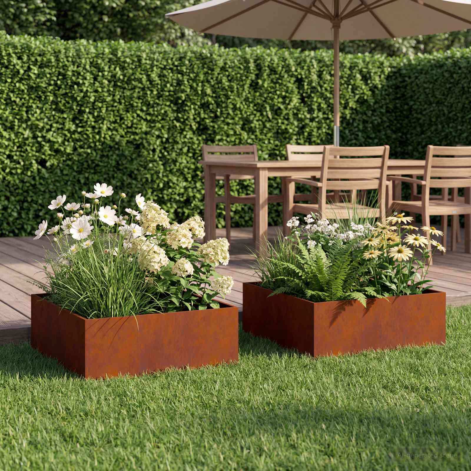 Aia istutuspot 2 tk Rooste 60 x 60 x 20 cm