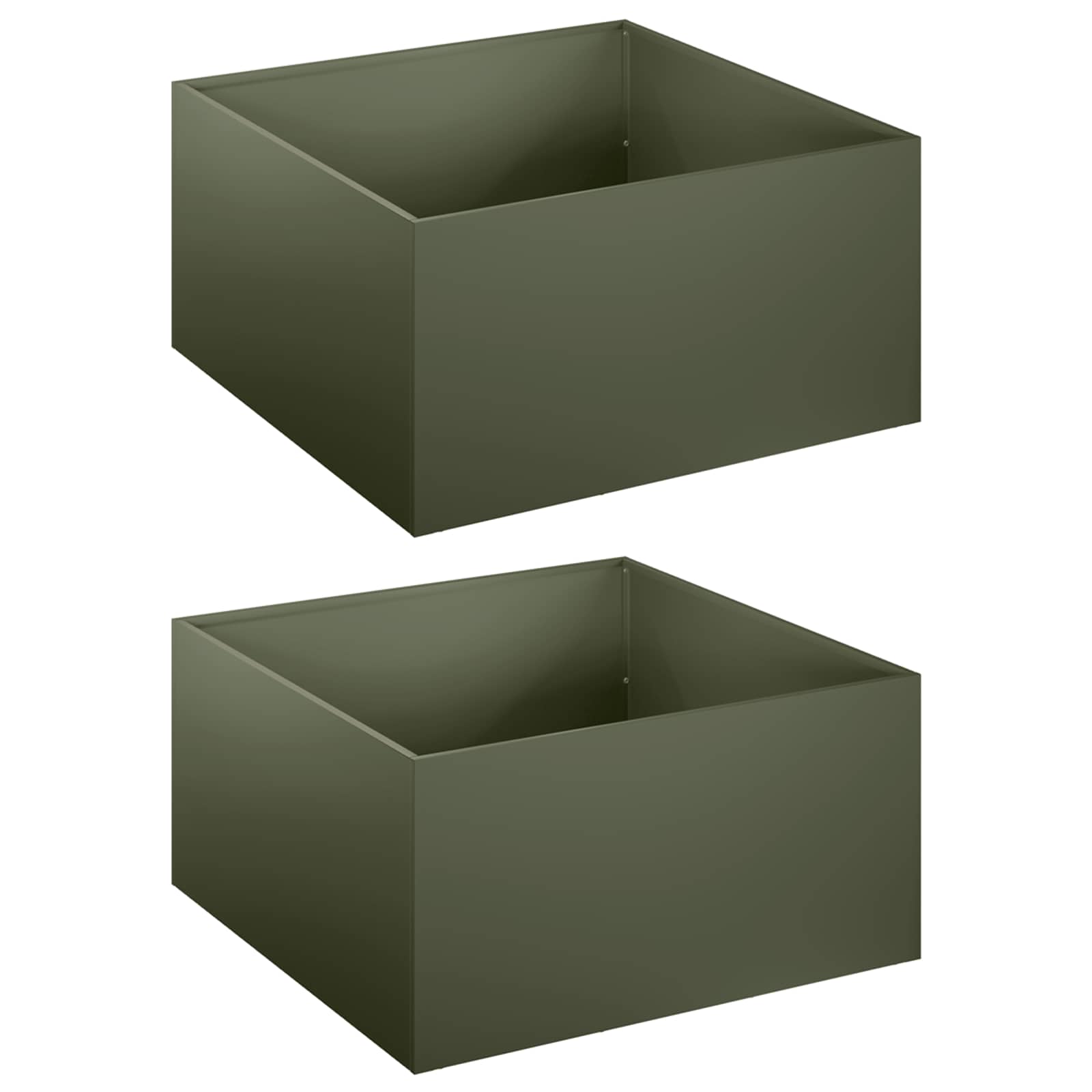 Aia istutuspot 2 tk Oliiviroheline 60 x 60 x 30 cm