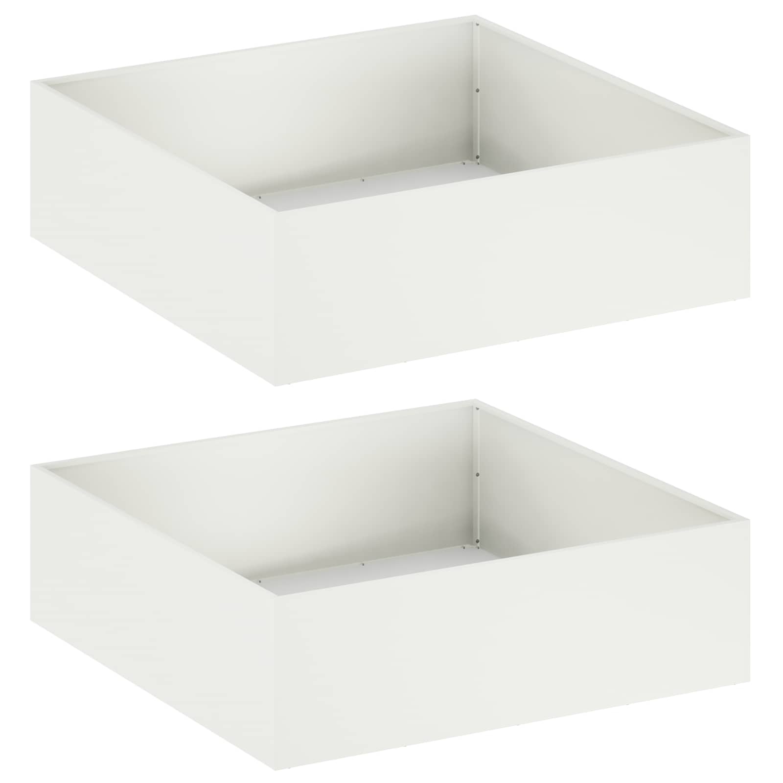 Aia istutuspot 2 tk Valge 100 x 100 x 30 cm